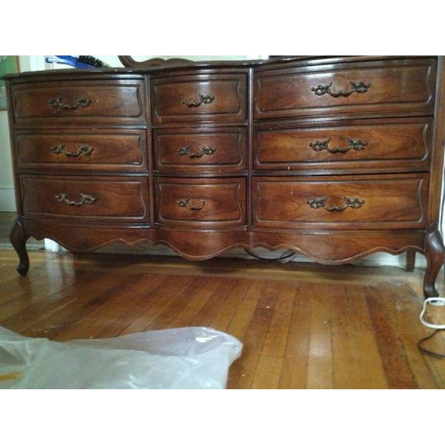 French Provincial Dresser & Night Stands - image-1