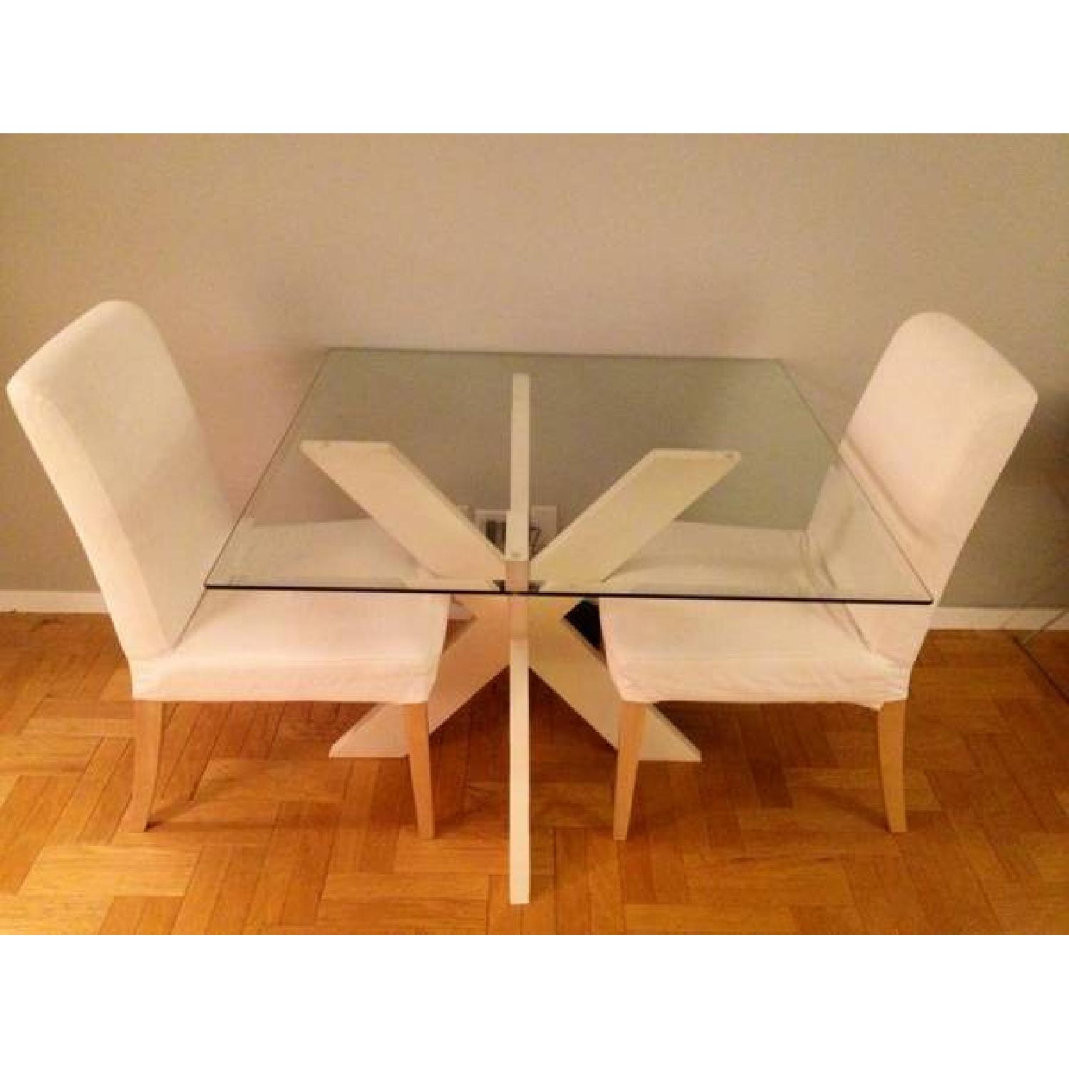 Pier 1 Glass Dining Table - image-2