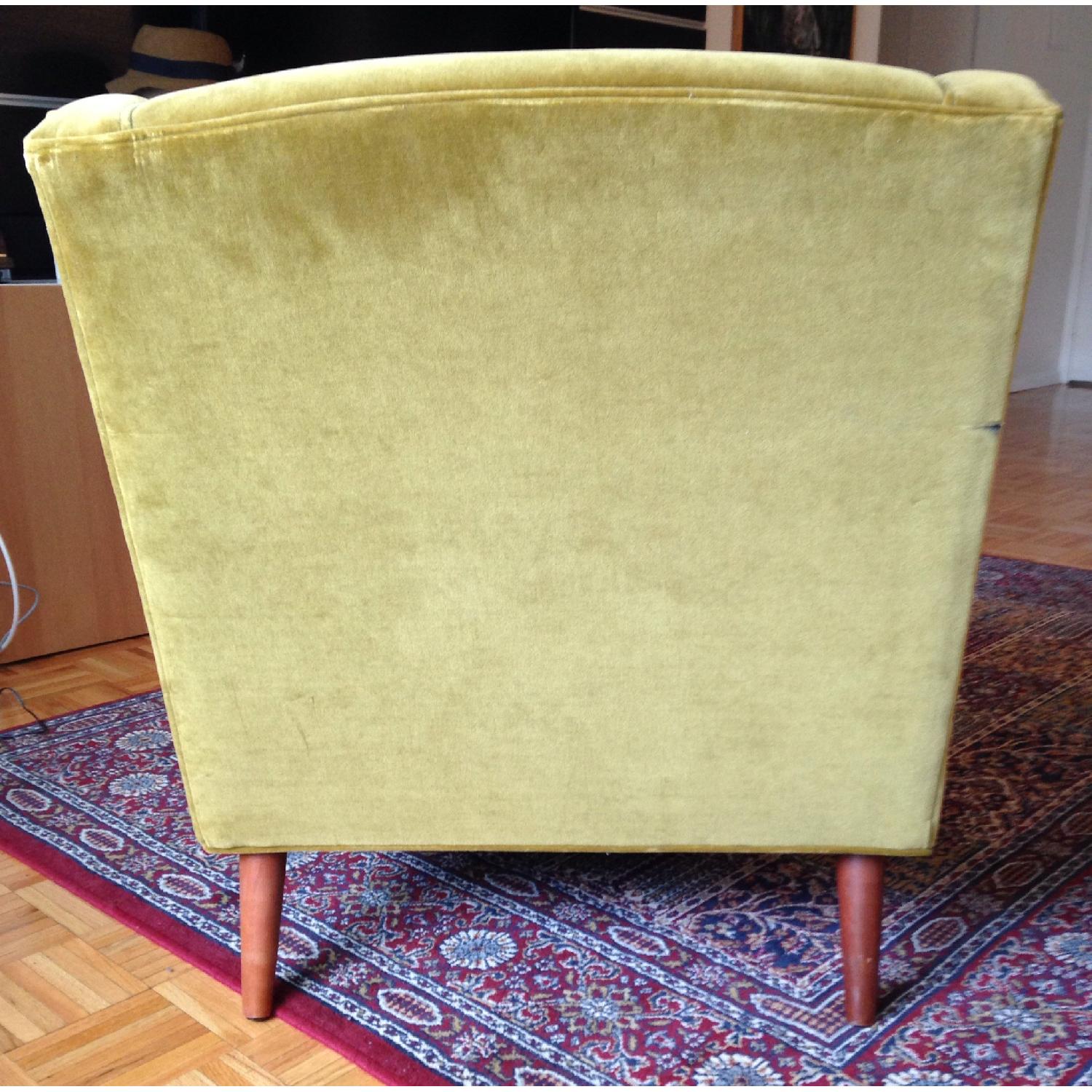Chartreuse Velvet Chair - image-5