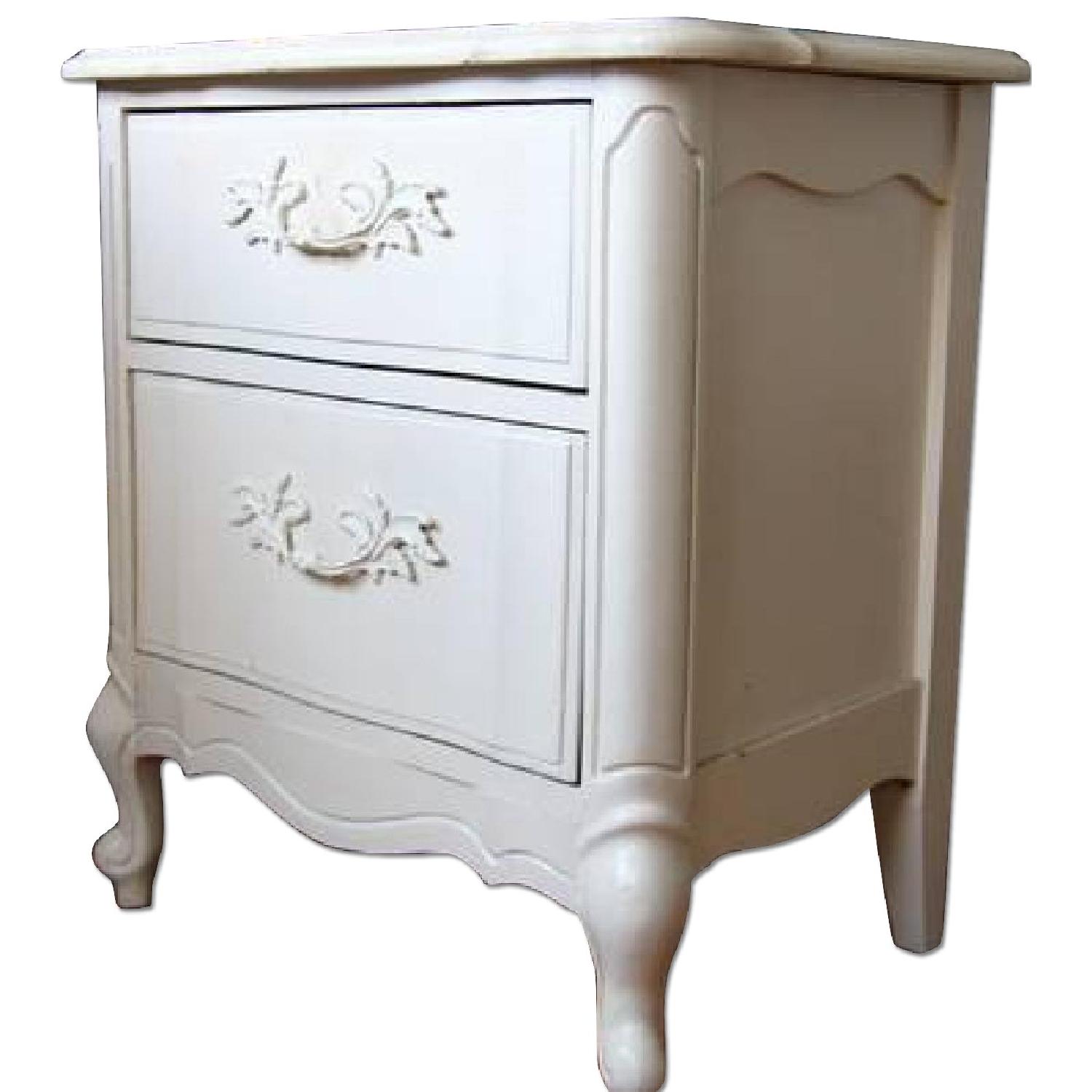 Victorian Shabby Chic Bedside Table - image-0