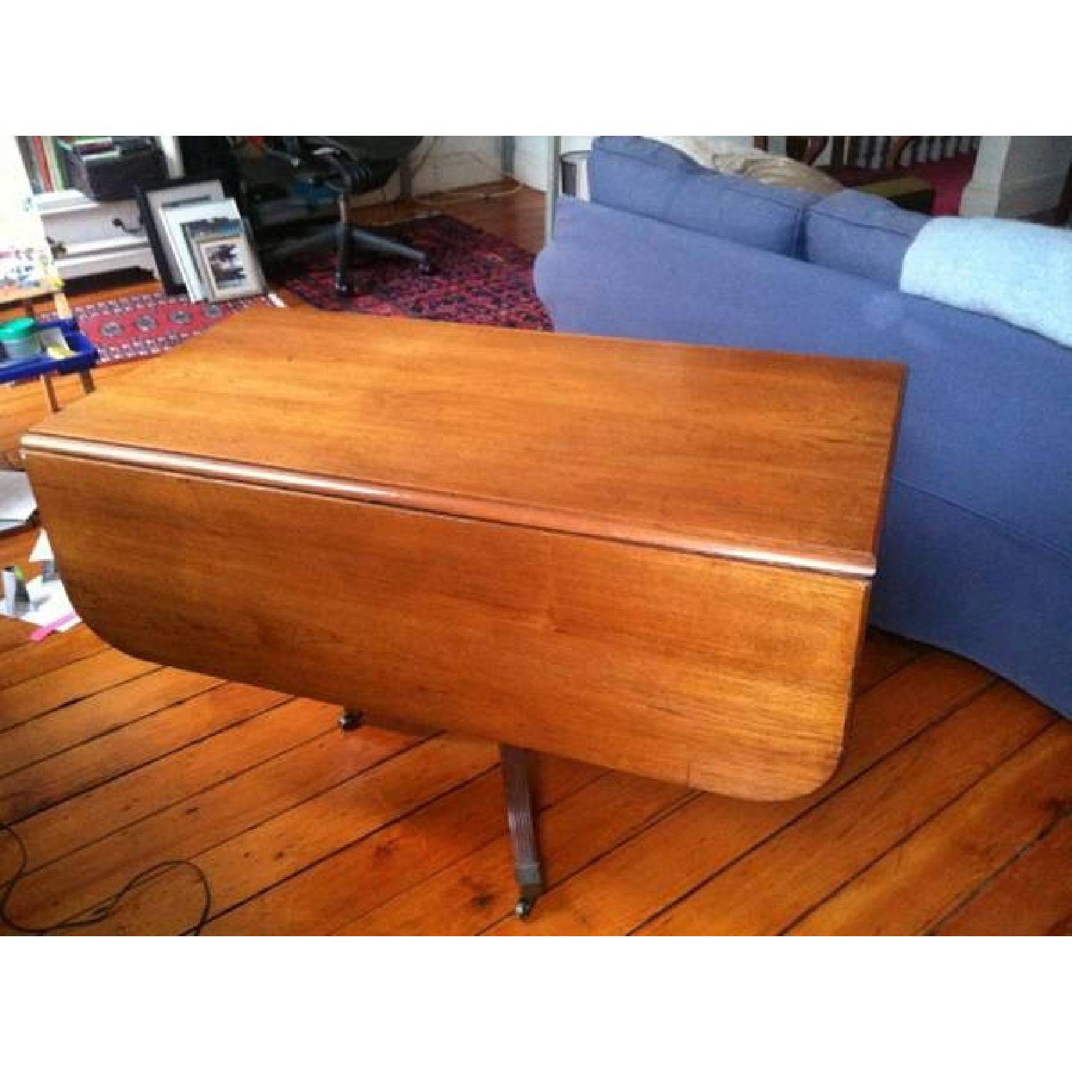 Antique Drop Leaf Table - image-1