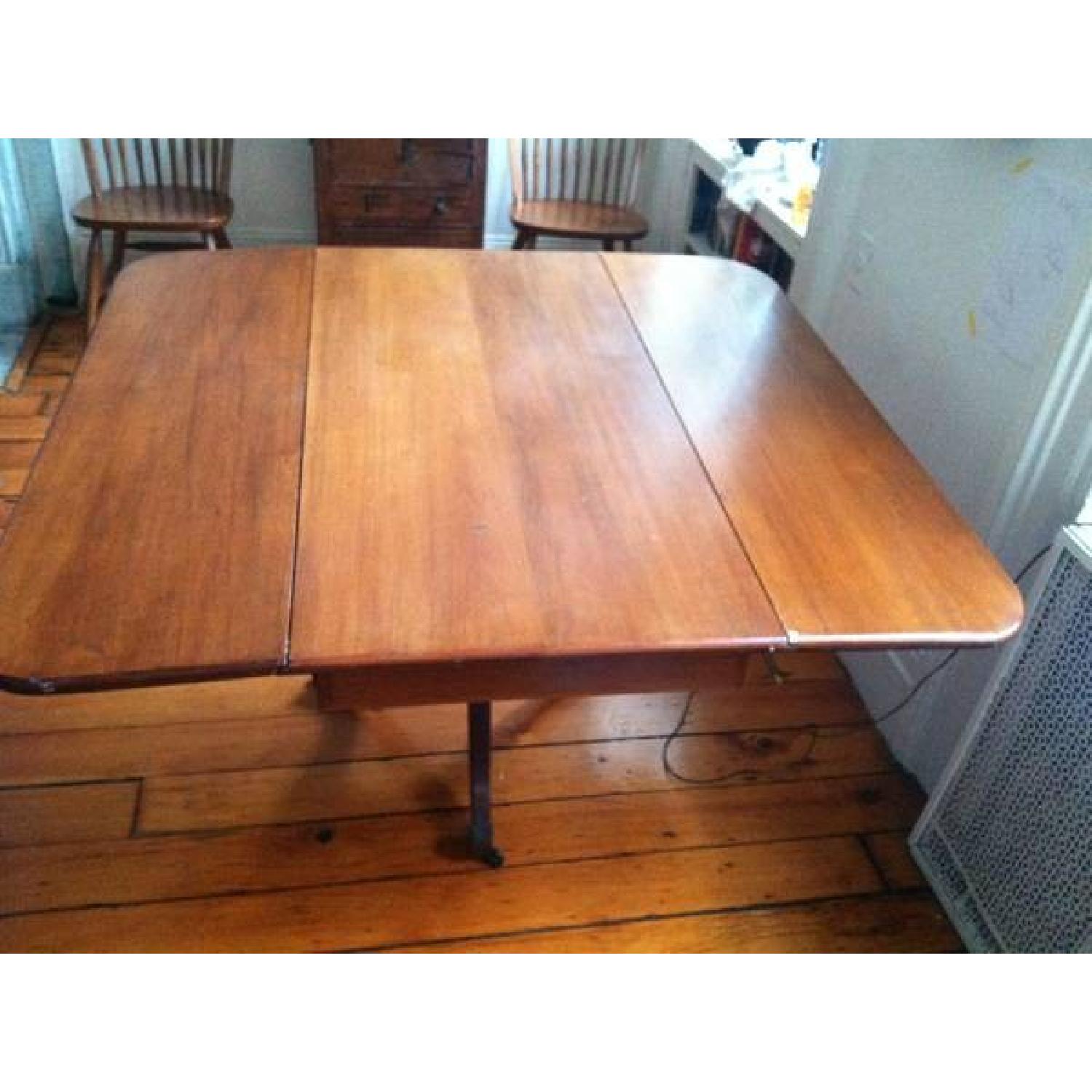 Antique Drop Leaf Table - image-2