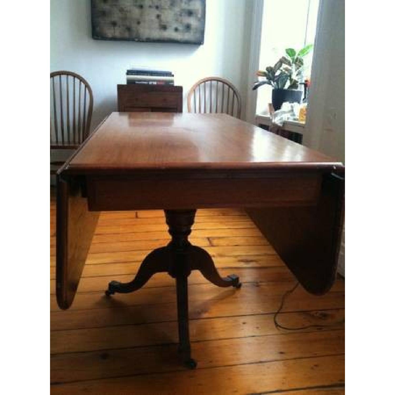 Antique Drop Leaf Table - image-3