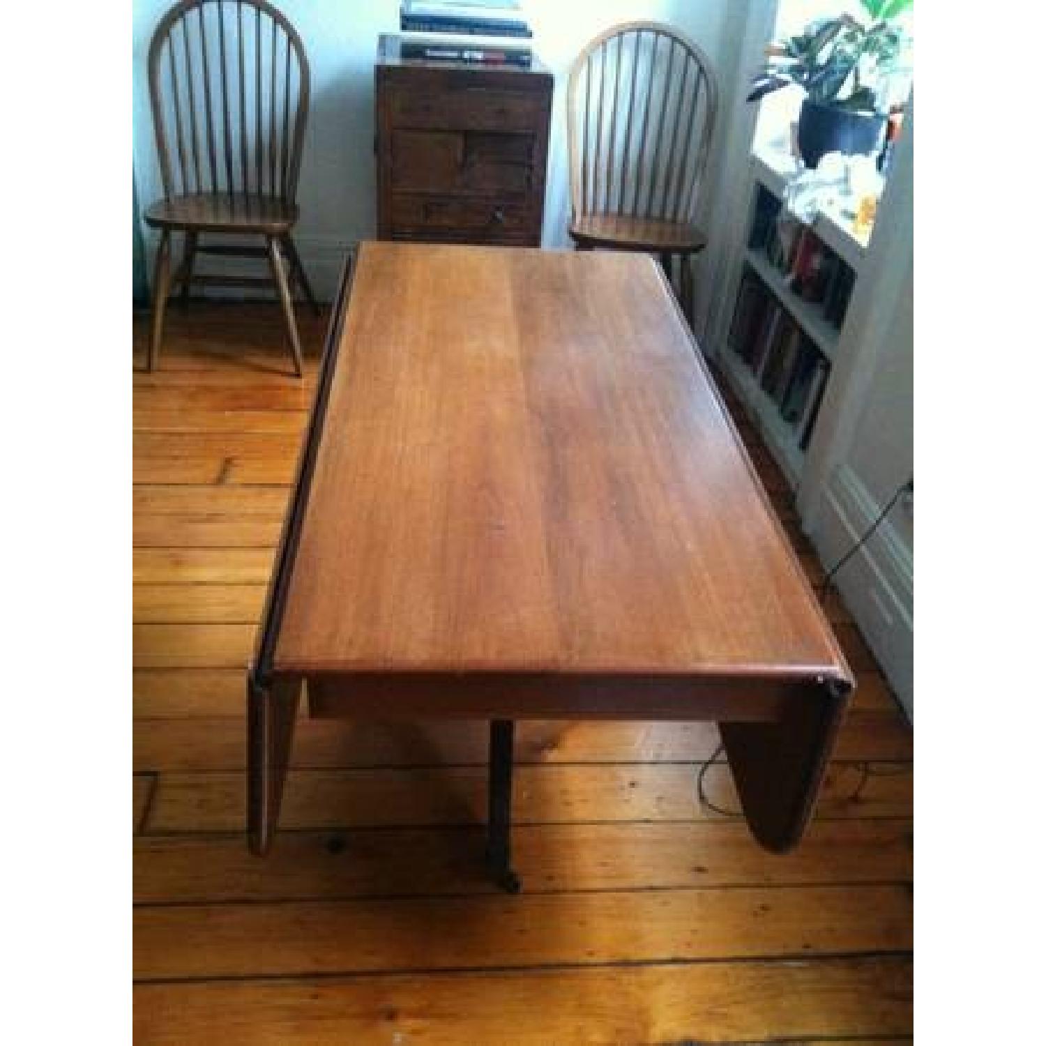 Antique Drop Leaf Table - image-4
