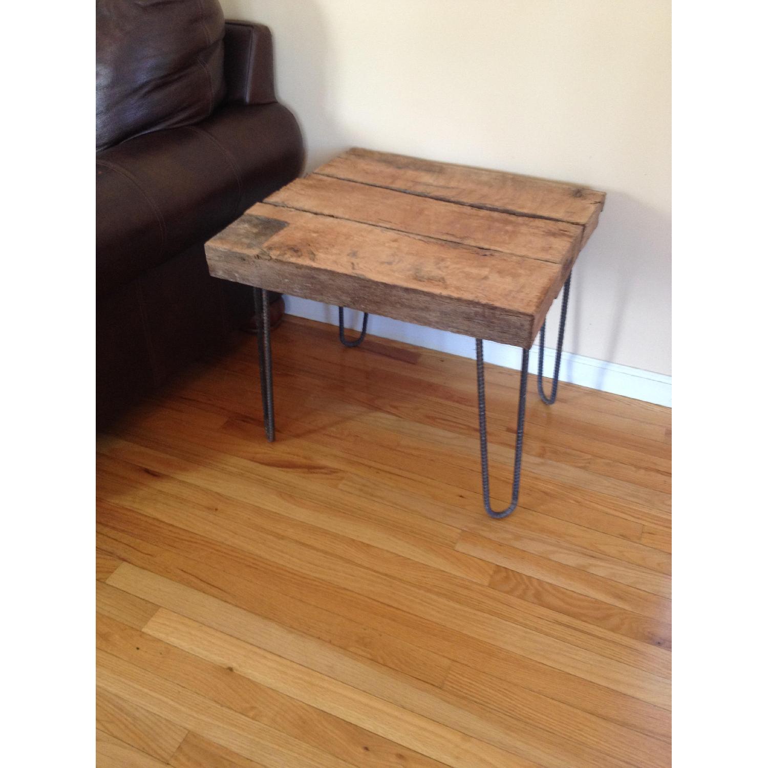 Side Table Made From Reclaimed Wood AptDeco