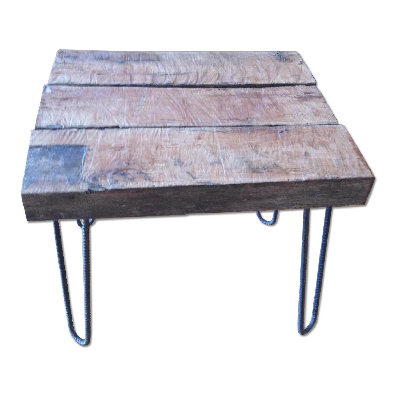 Side Table Made From Reclaimed Wood - image-0