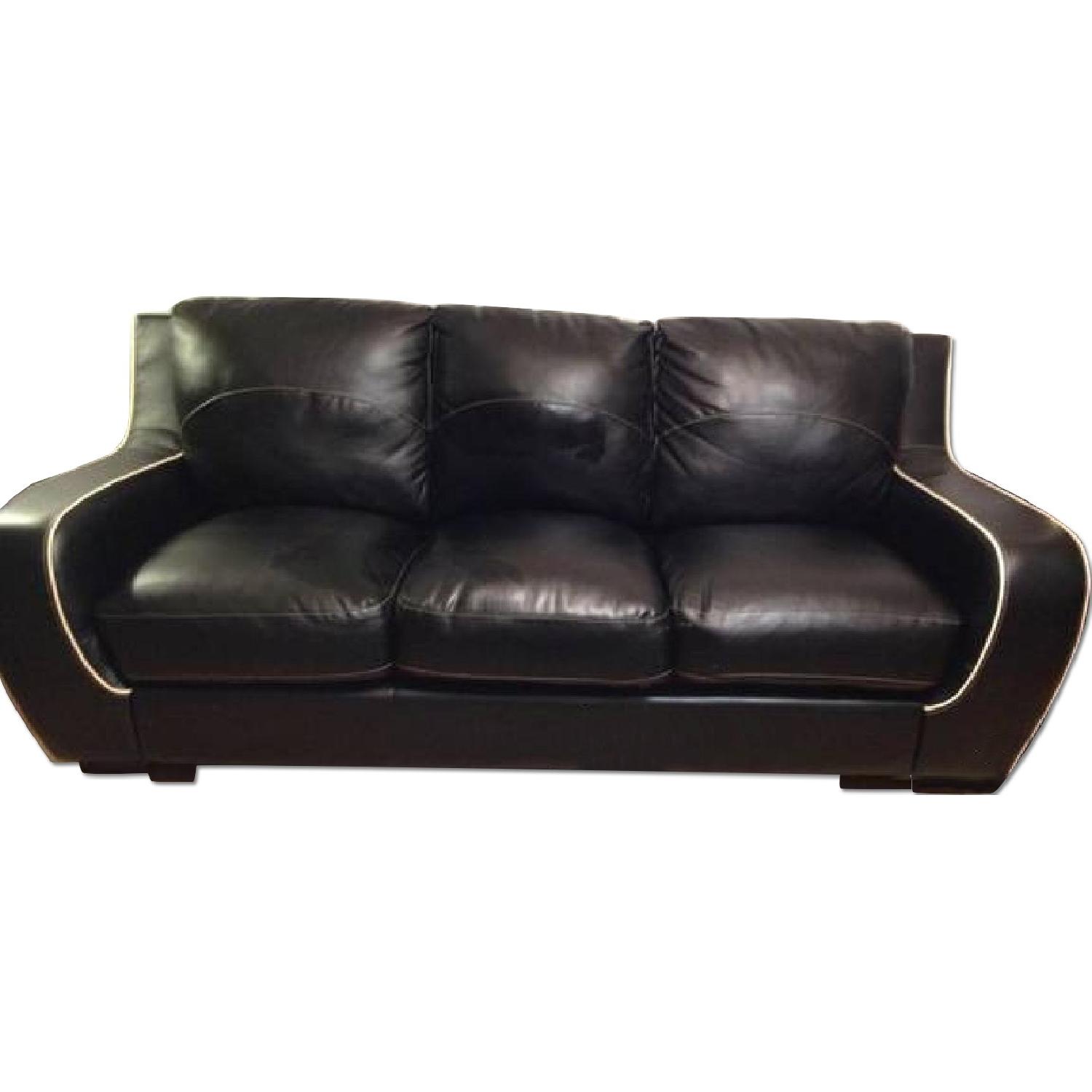Black Leather Sofa