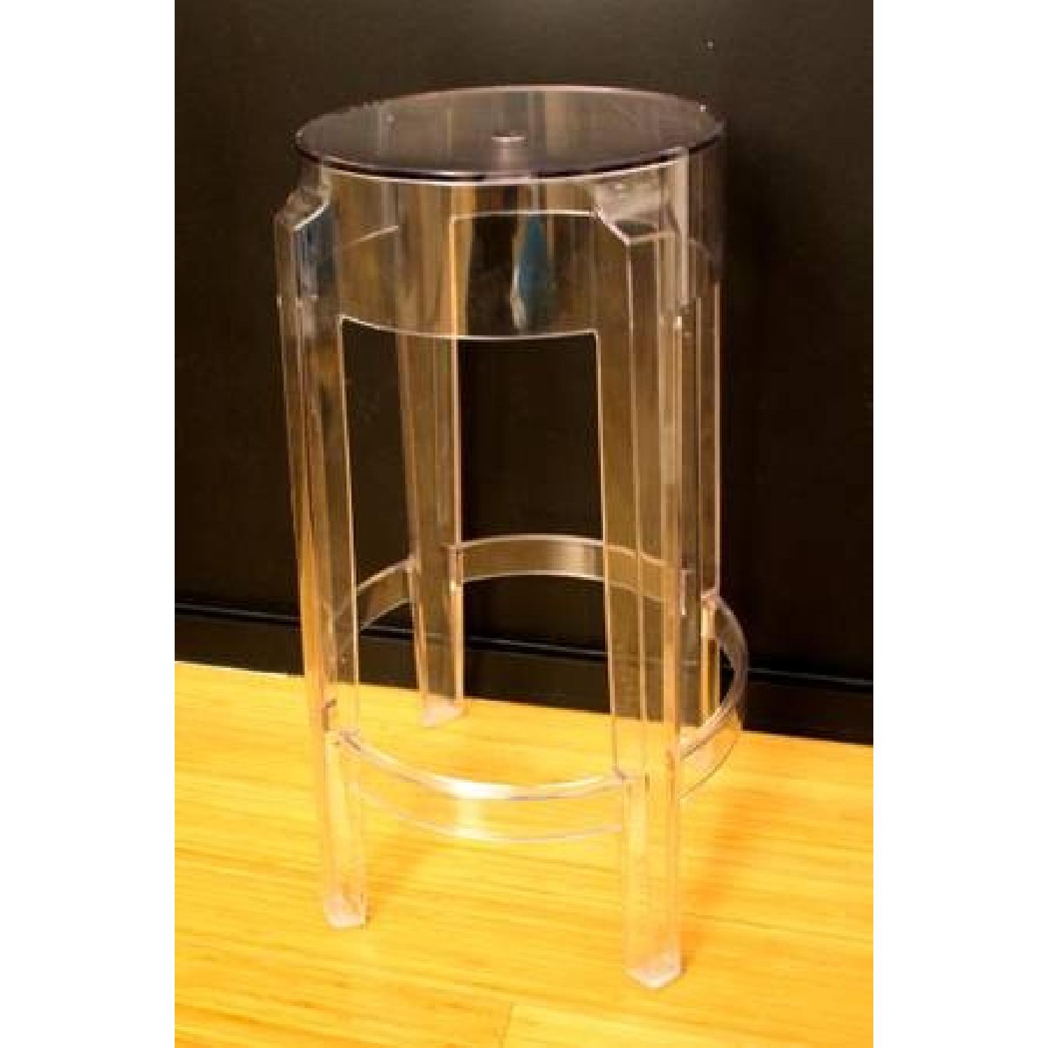 (4) Philippe Starck Charles Ghost Stools Chairs - image-1