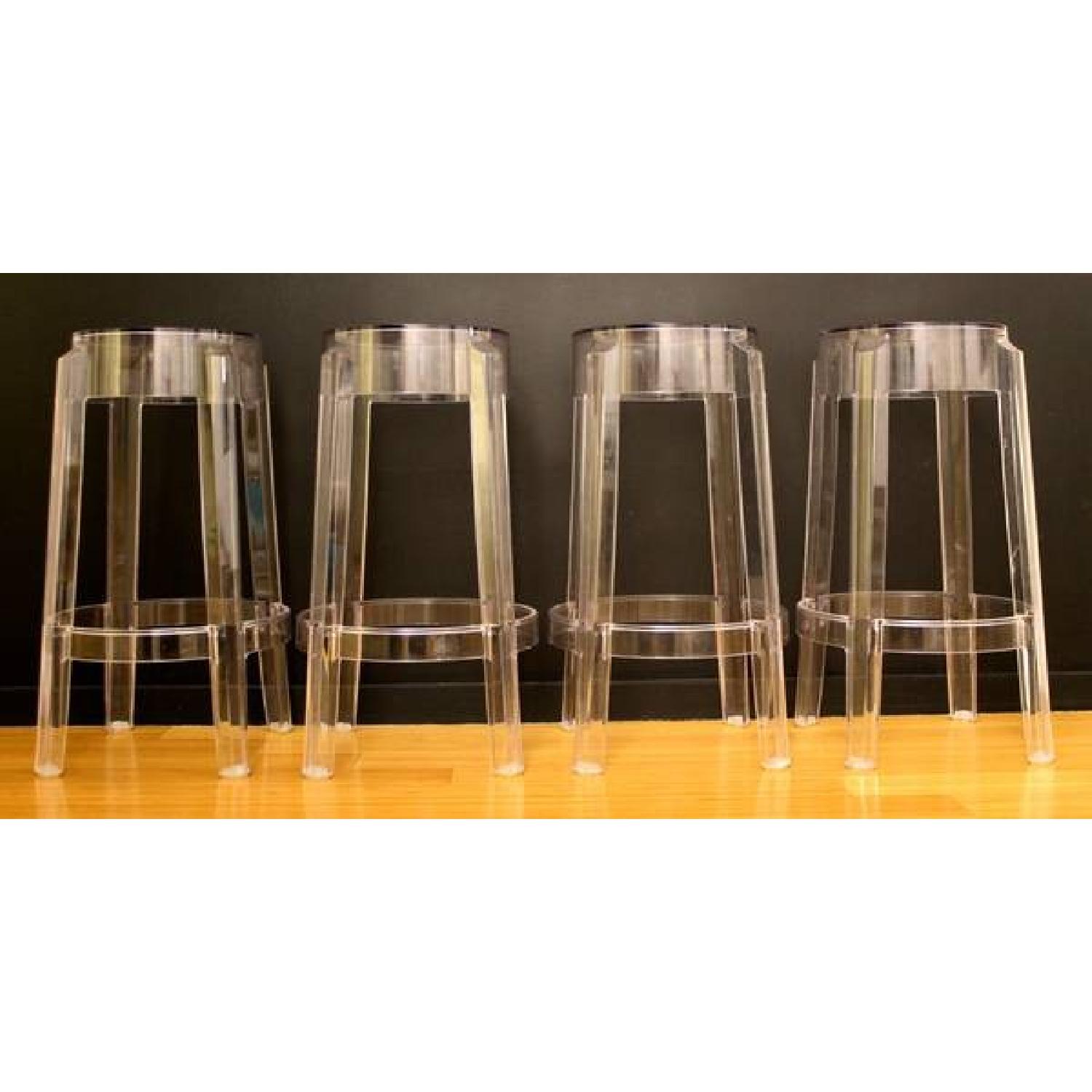 (4) Philippe Starck Charles Ghost Stools Chairs - image-4