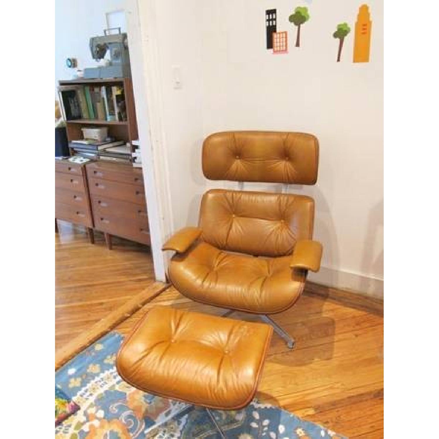 Mid Century Modern Plycraft Chair & Ottoman - image-3