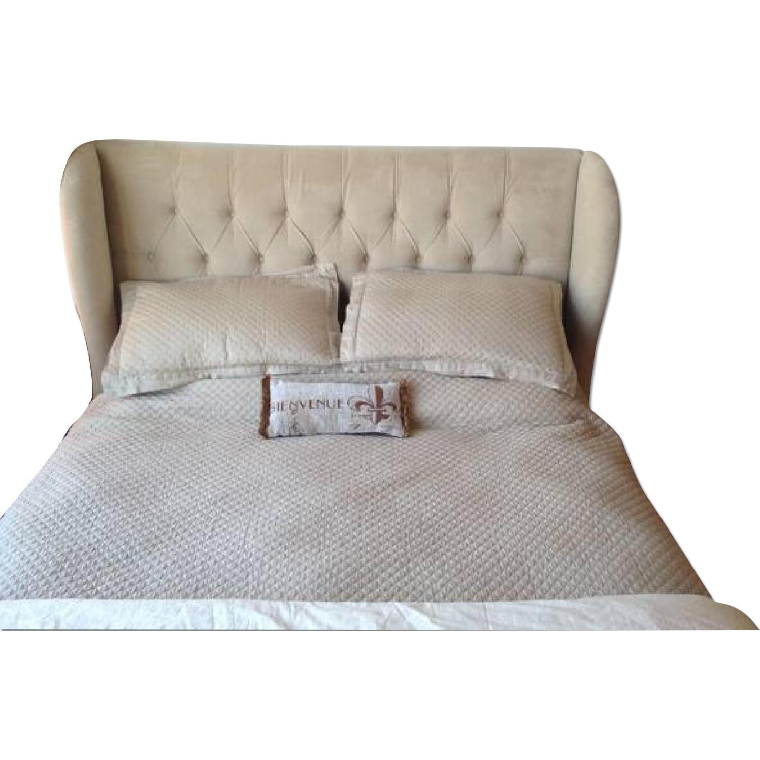 Queen Mattress, Boxspring, Bedframe And Headboard