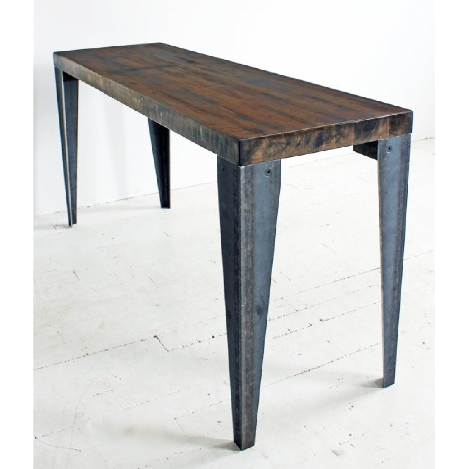Butcher Block Table With Steel Legs AptDeco