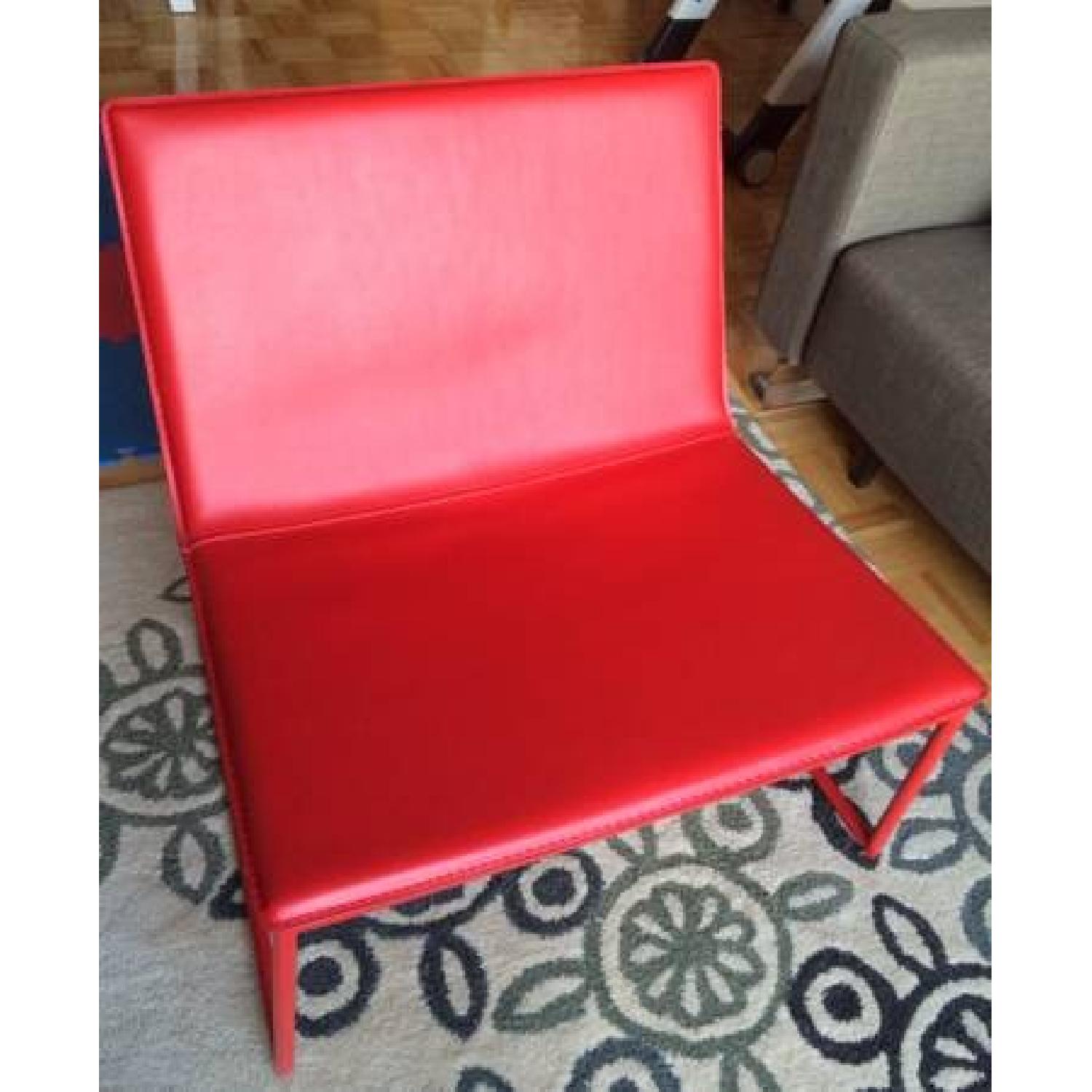 Cb2 Contemporary Red Accent Chair - image-2
