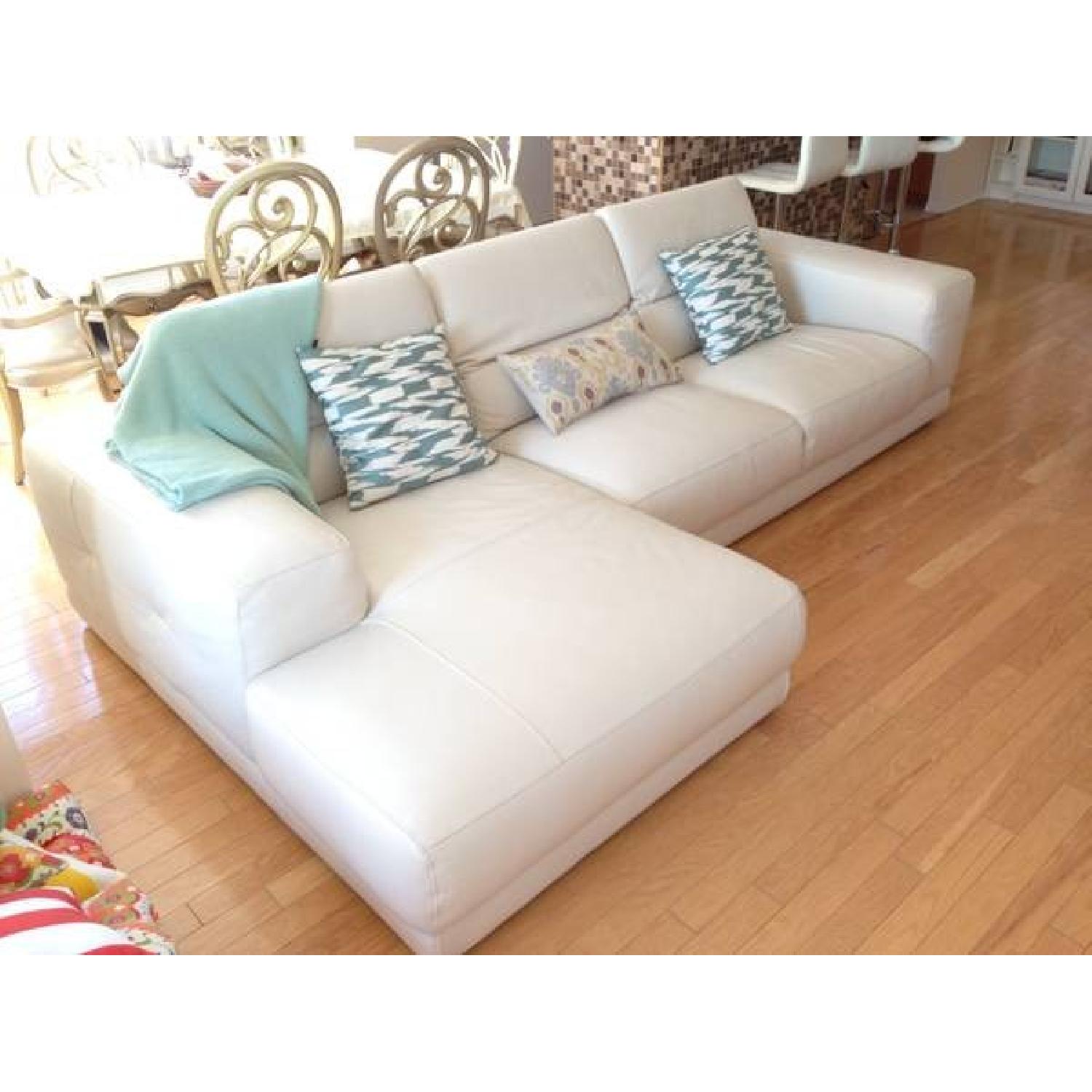 Nicoletti Sectional Leather Sofa Couch - image-2