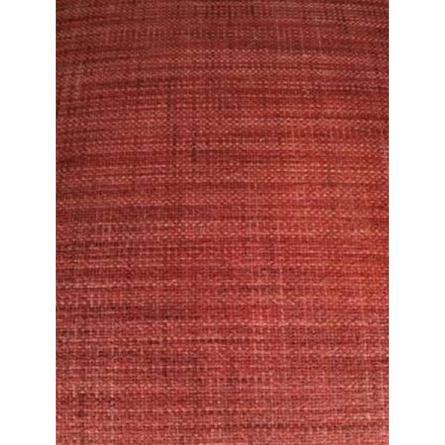 2 Vinyl Mid Century Teakwood Upholstered Chairs - image-1