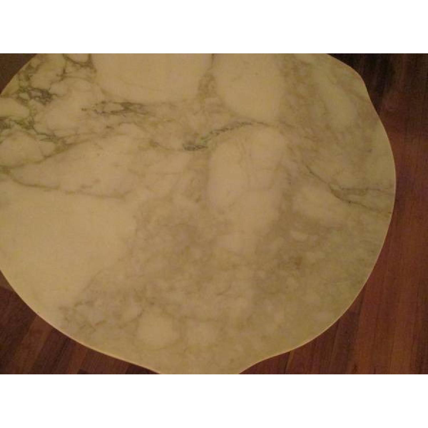 Carved Wood, Decorative Marble-Top Standalone Table - image-3