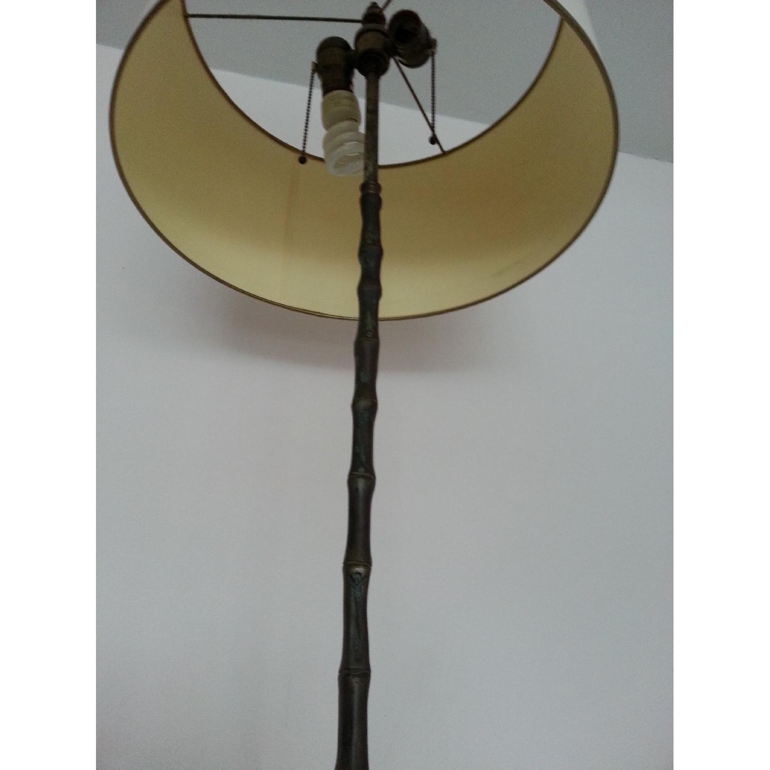 Brass Bamboo Style Floor Lamp - image-4