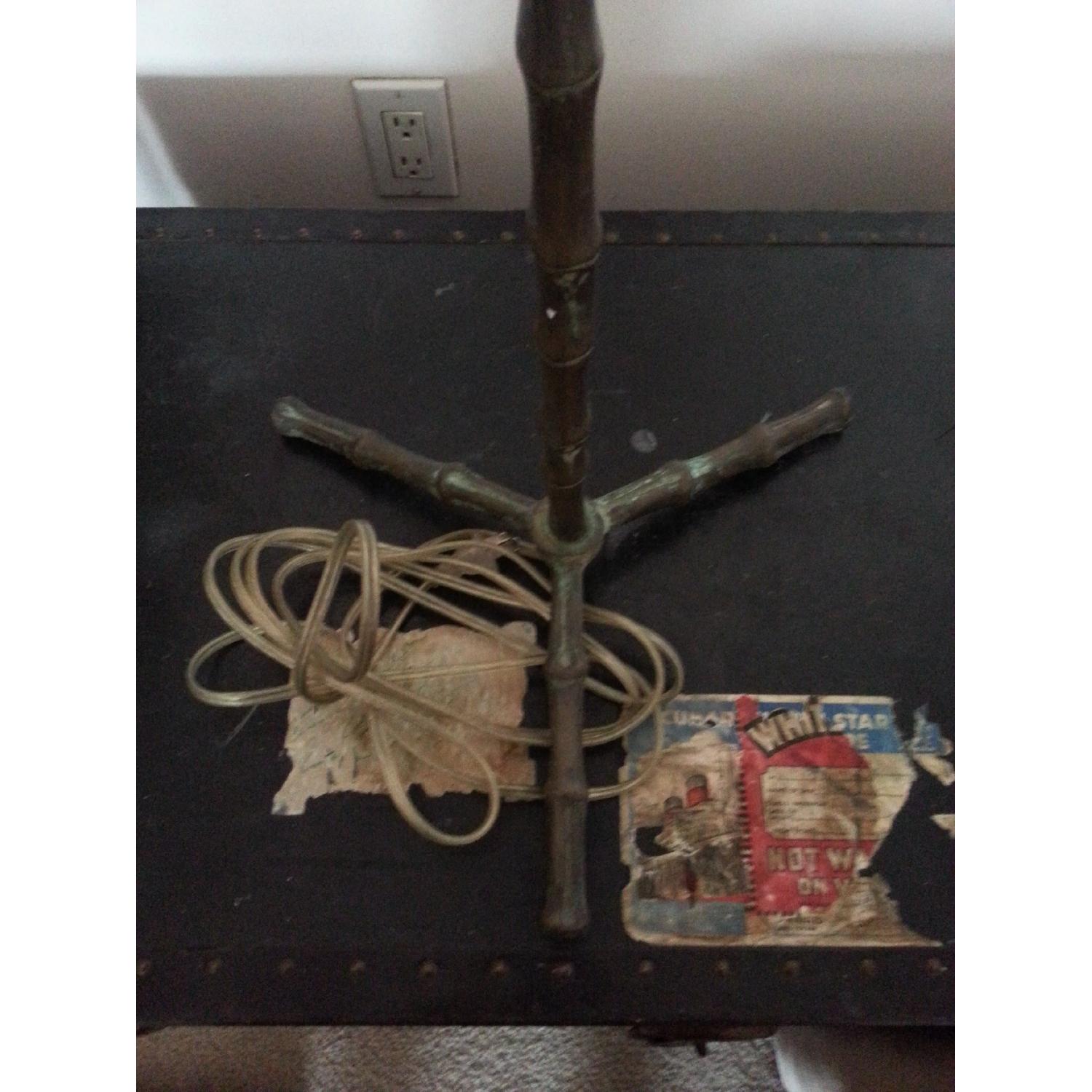 Brass Bamboo Style Floor Lamp - image-5