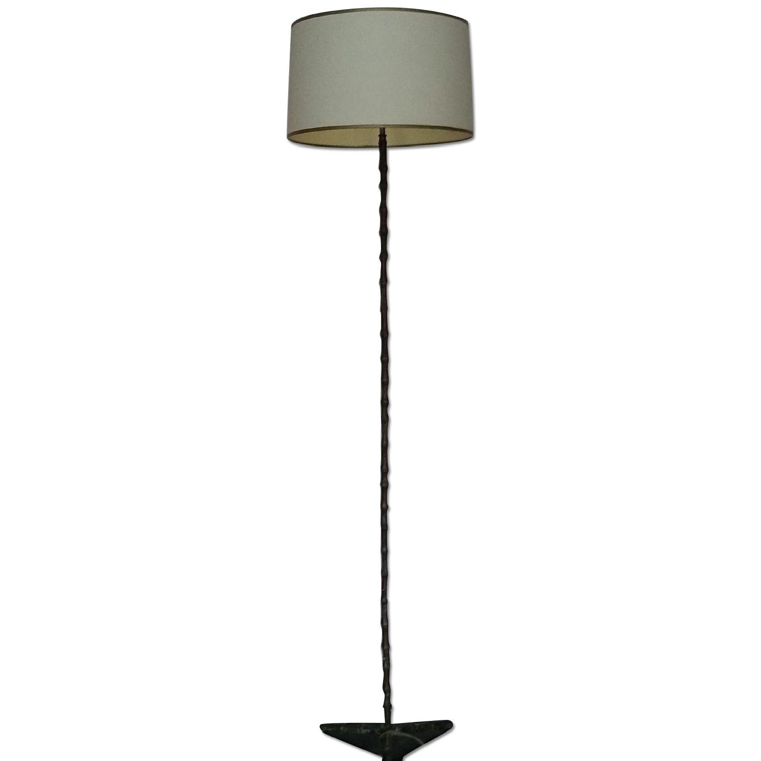 Brass Bamboo Style Floor Lamp