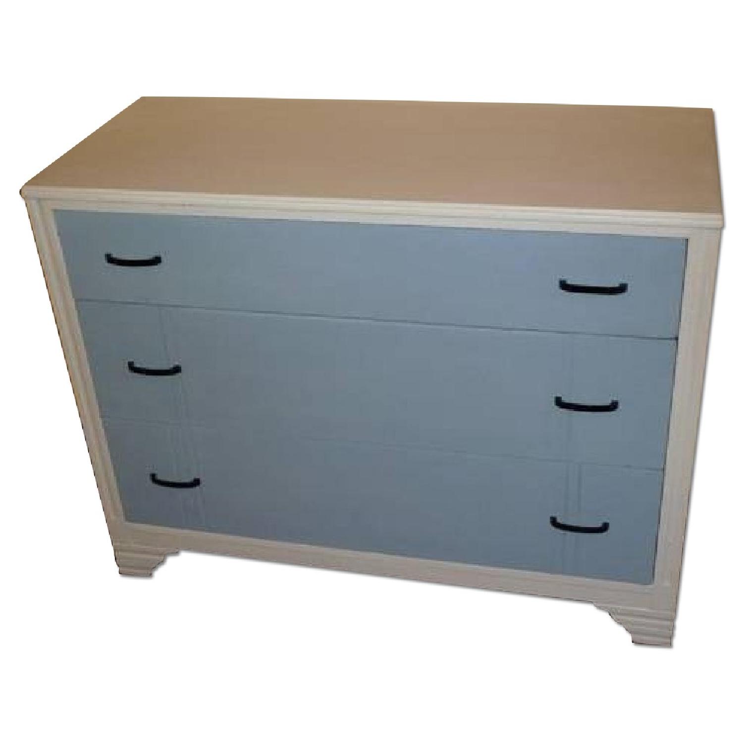 Vintage blue & white dresser