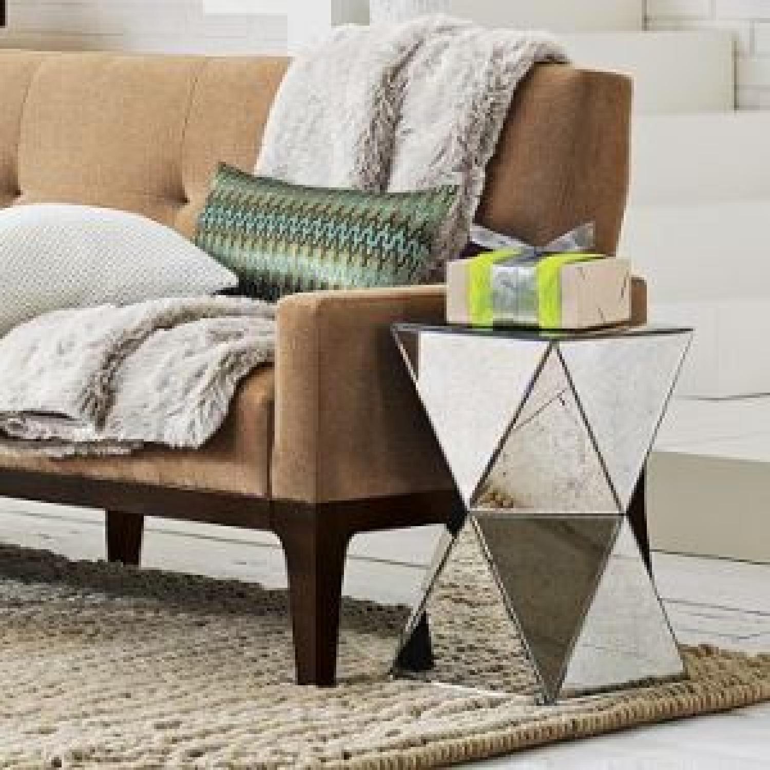 AD Verified: Faceted Mirror Side Table - image-1