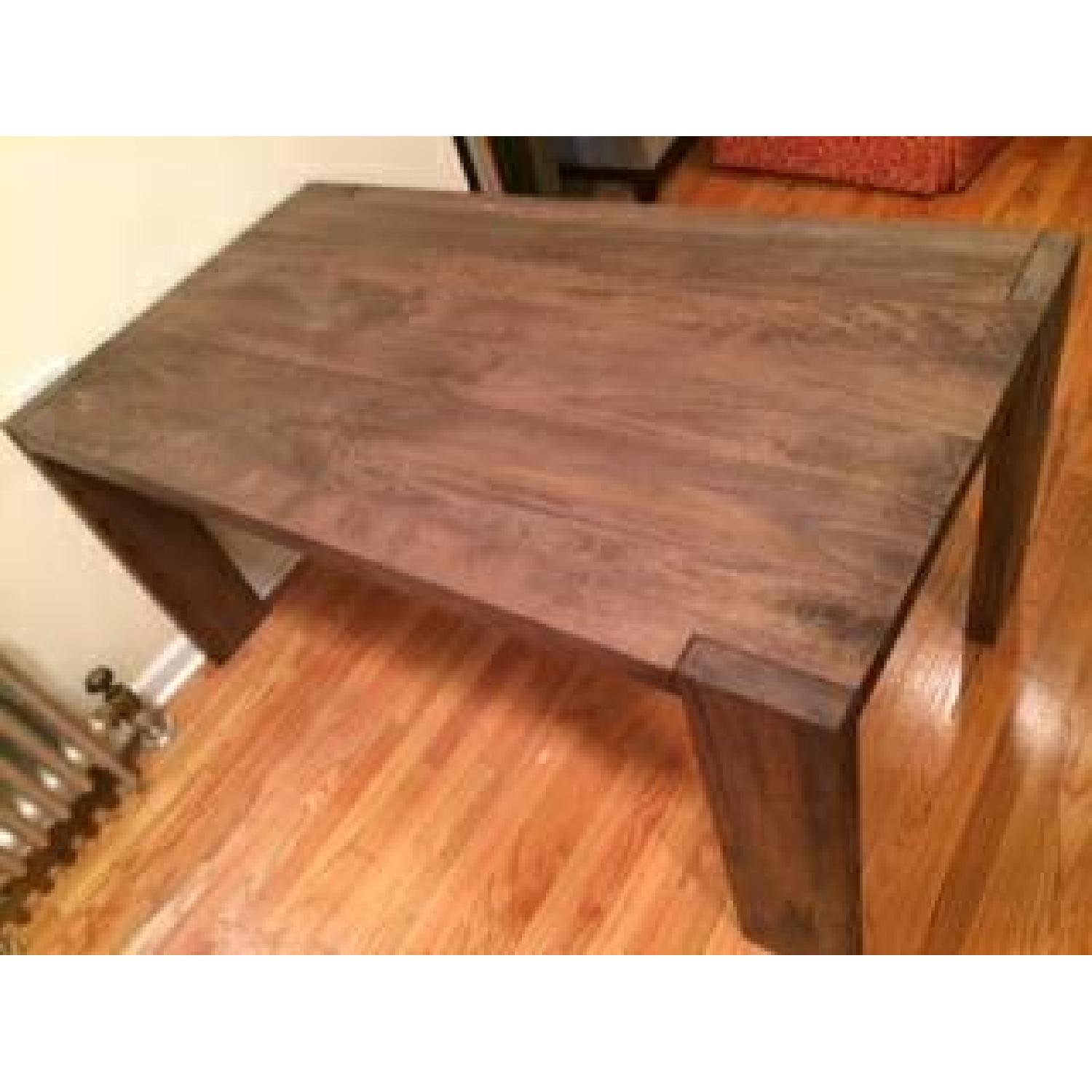 Crate & Barrel Table-Mango Wood - image-1