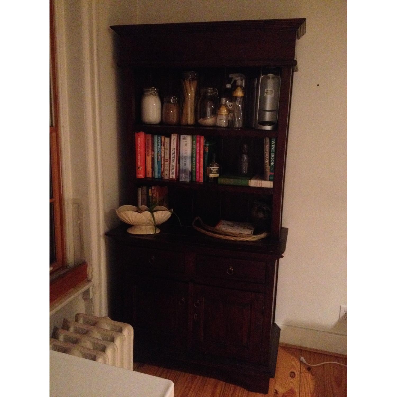 Solid Wood Hutch Cabinet - image-1