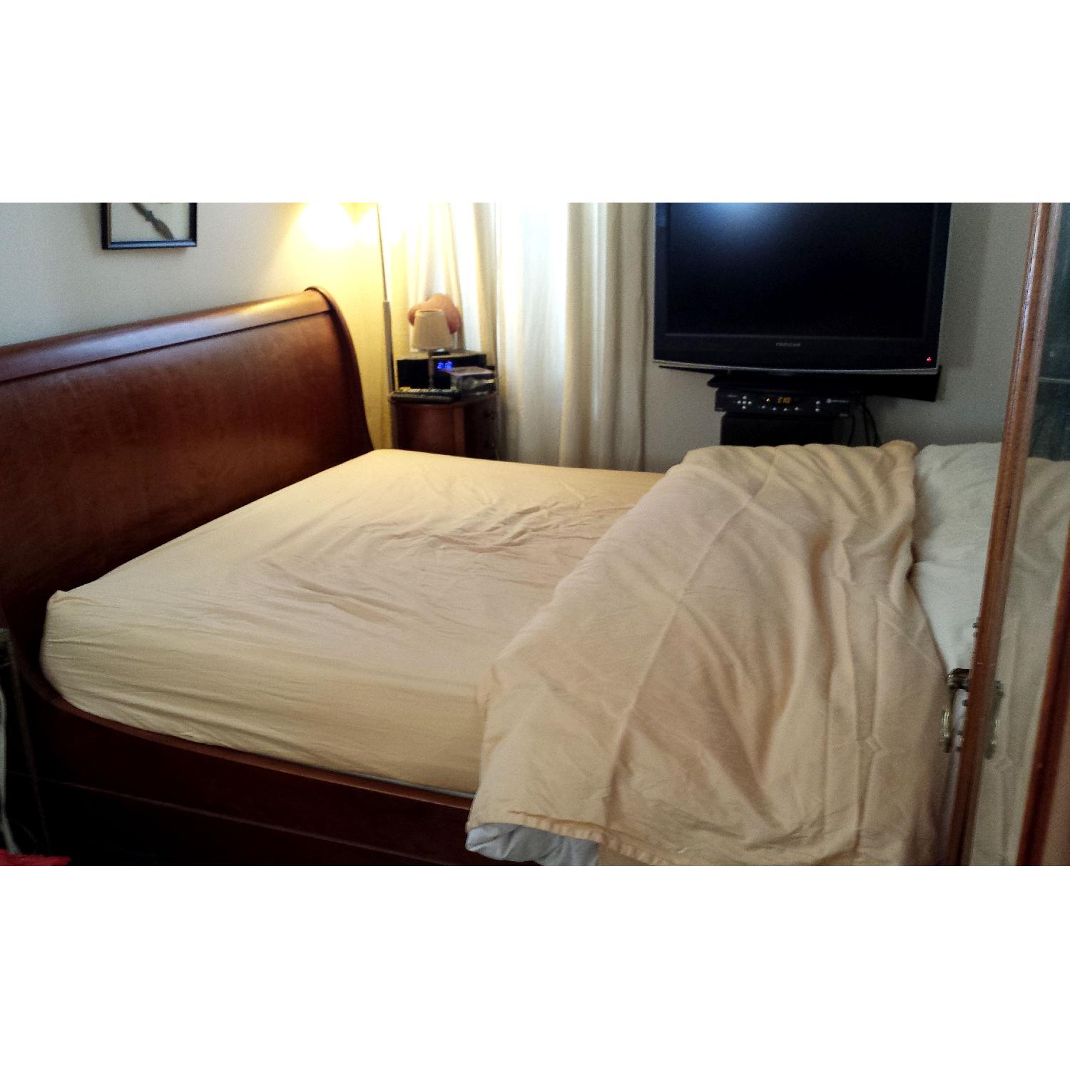 Chamboard Frame Mahogeny Sliegh Bed - image-4