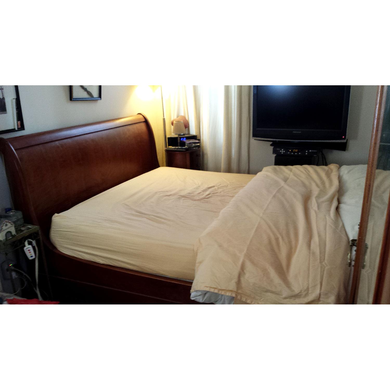 Chamboard Frame Mahogeny Sliegh Bed - image-5