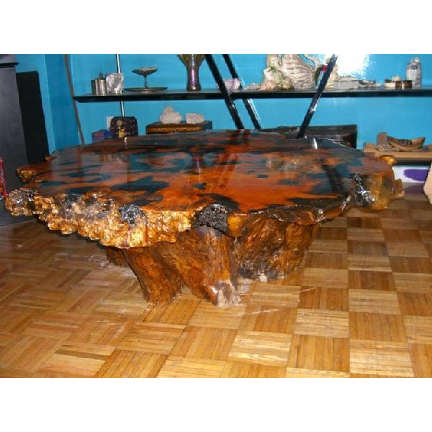 Burlwood Coffee Table - image-1
