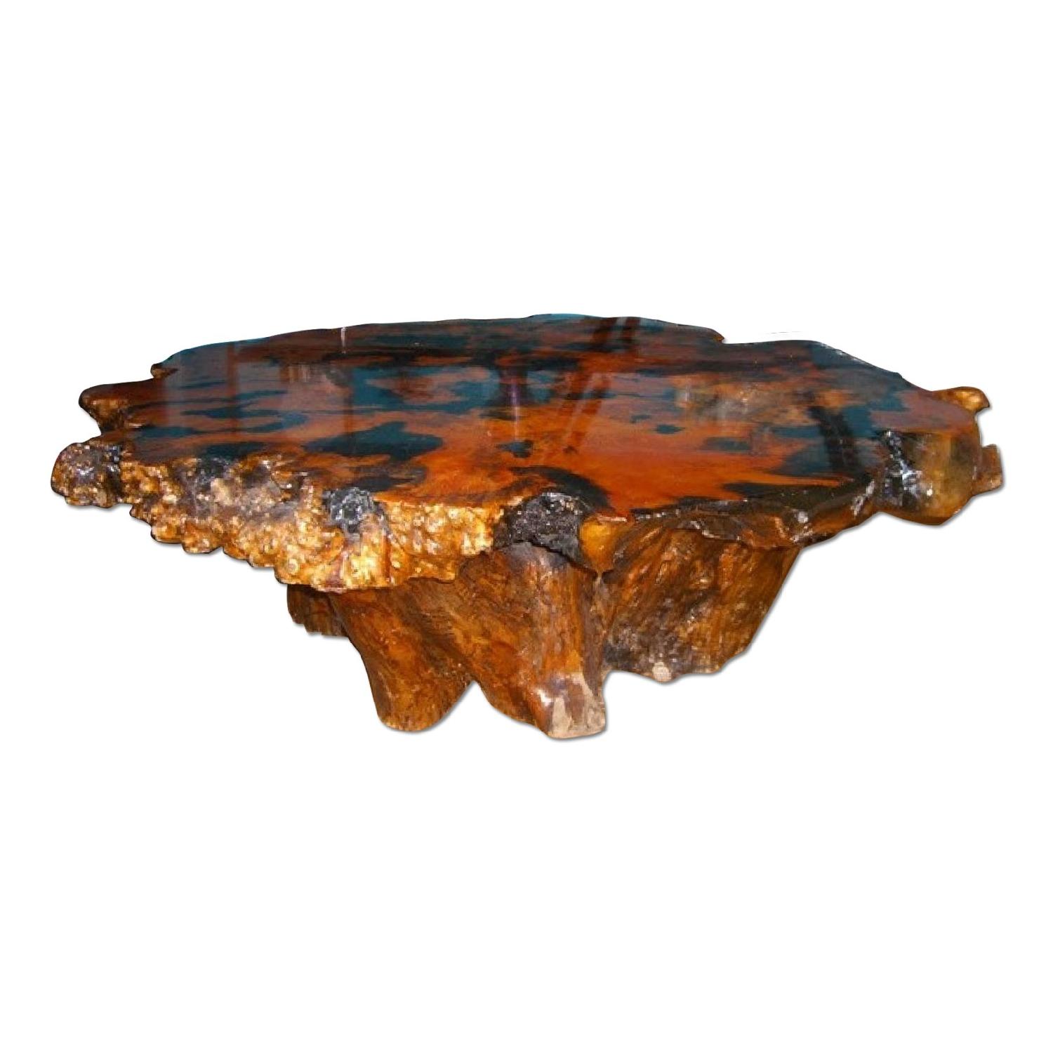 Burlwood Coffee Table - Thumbnail 2
