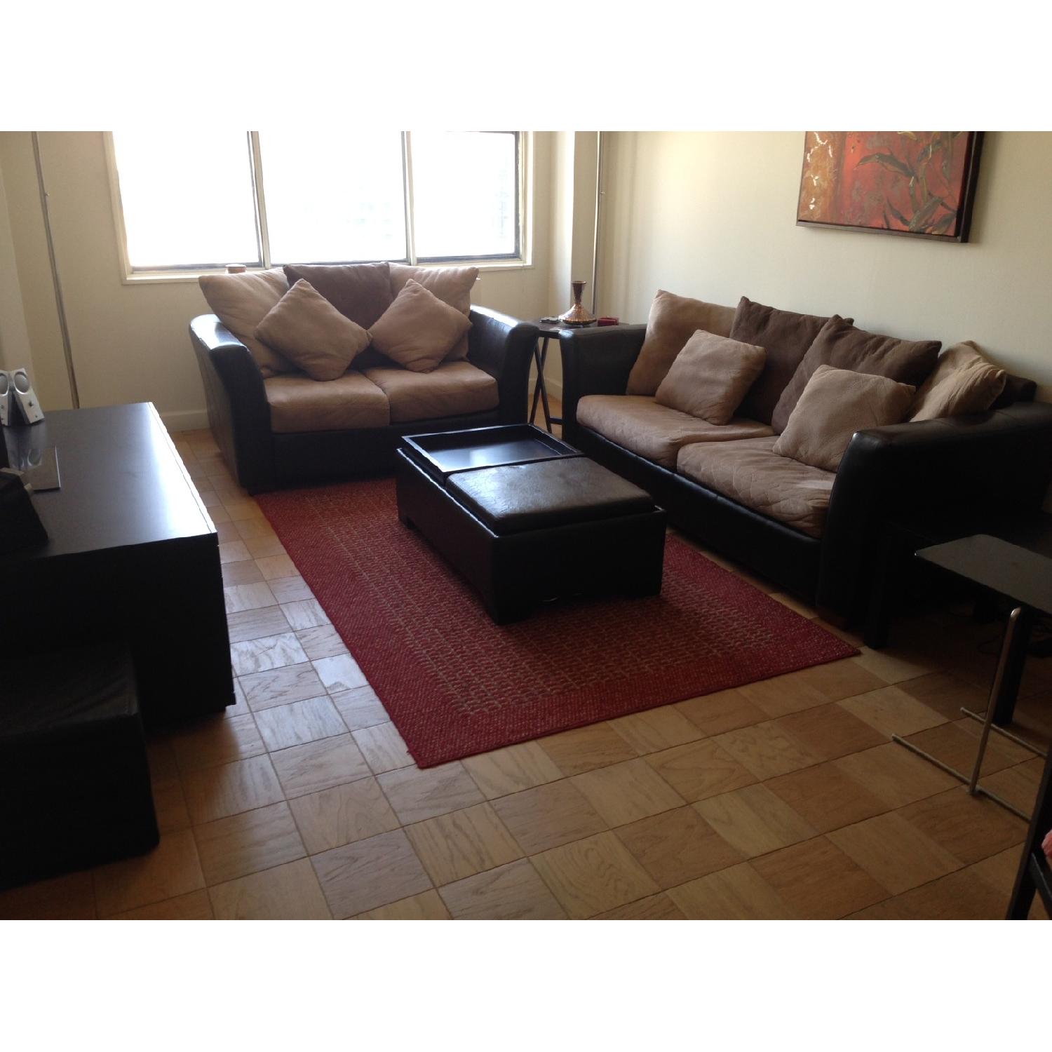 Jennifer Convertibles Sofa bed and Loveseat - image-1