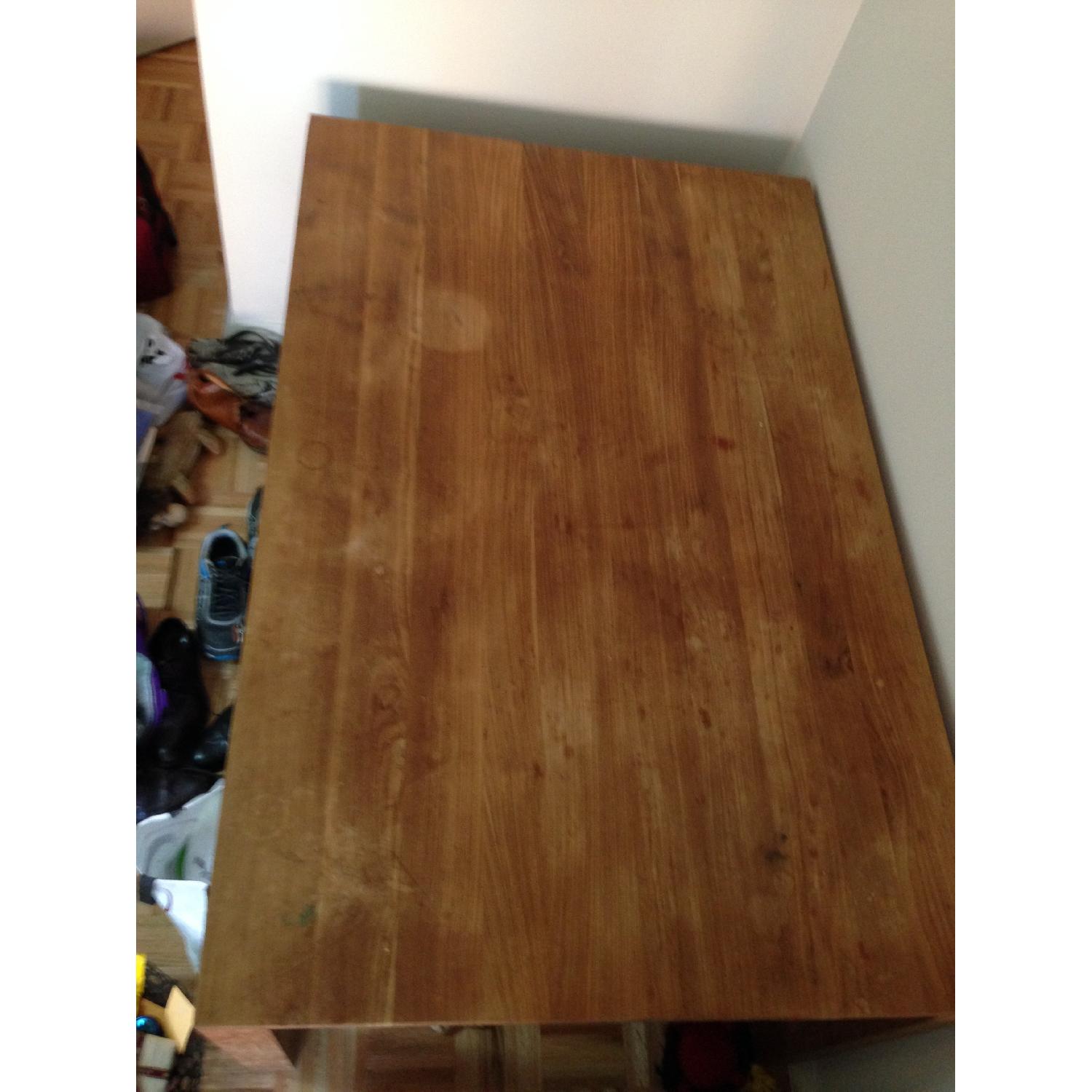 Crate & Barrel Teak Dining Table and Bench - image-2