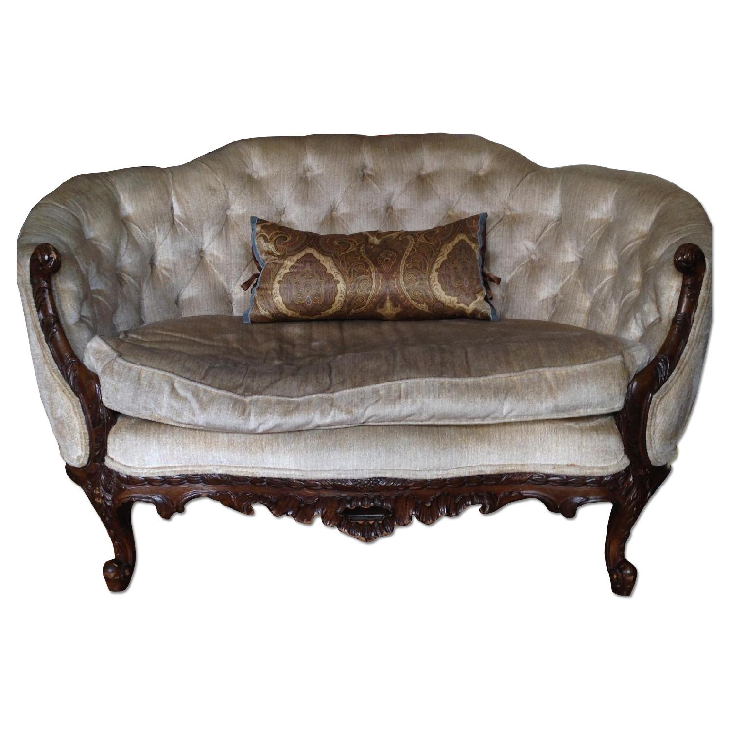 Antique French Settee Louis XIV - image-0