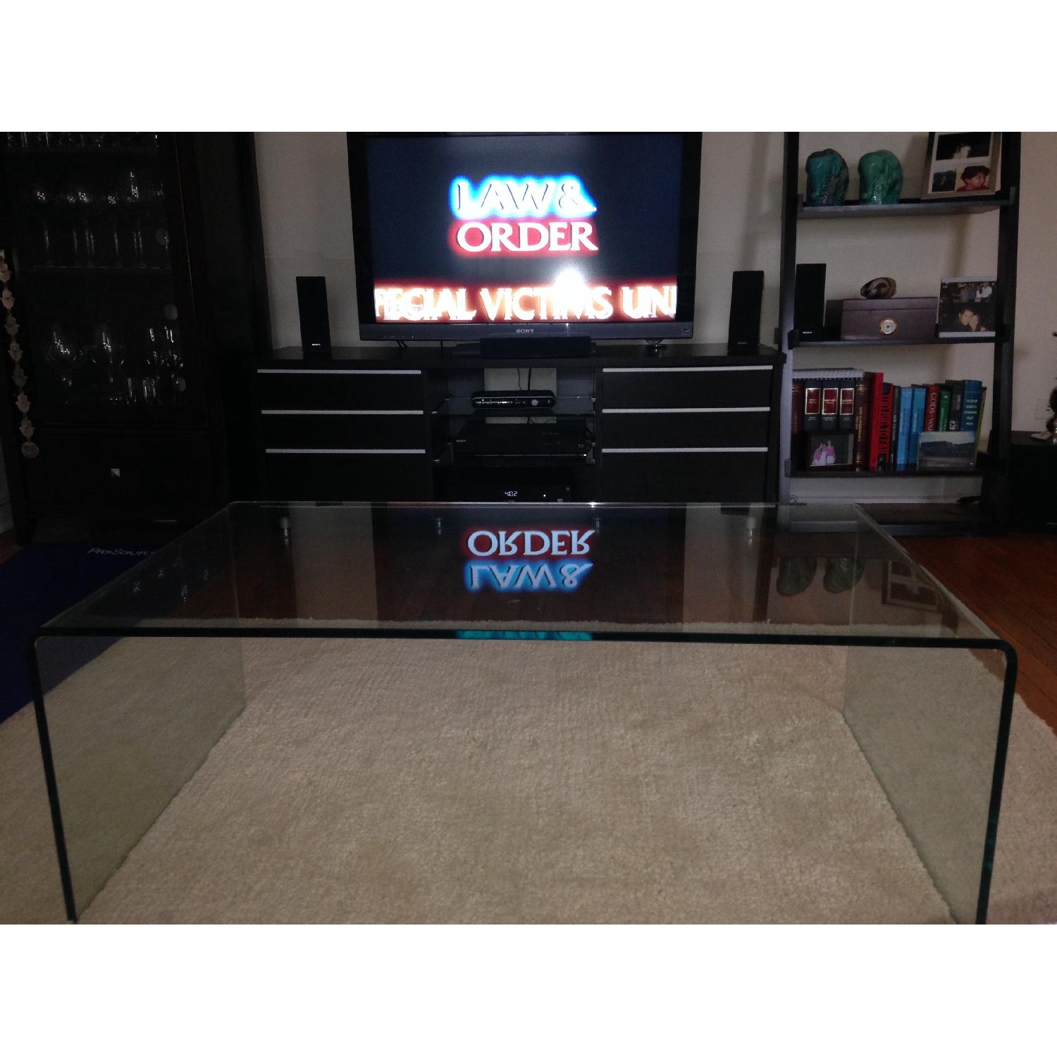 Waterfall Glass Coffee Table - image-1