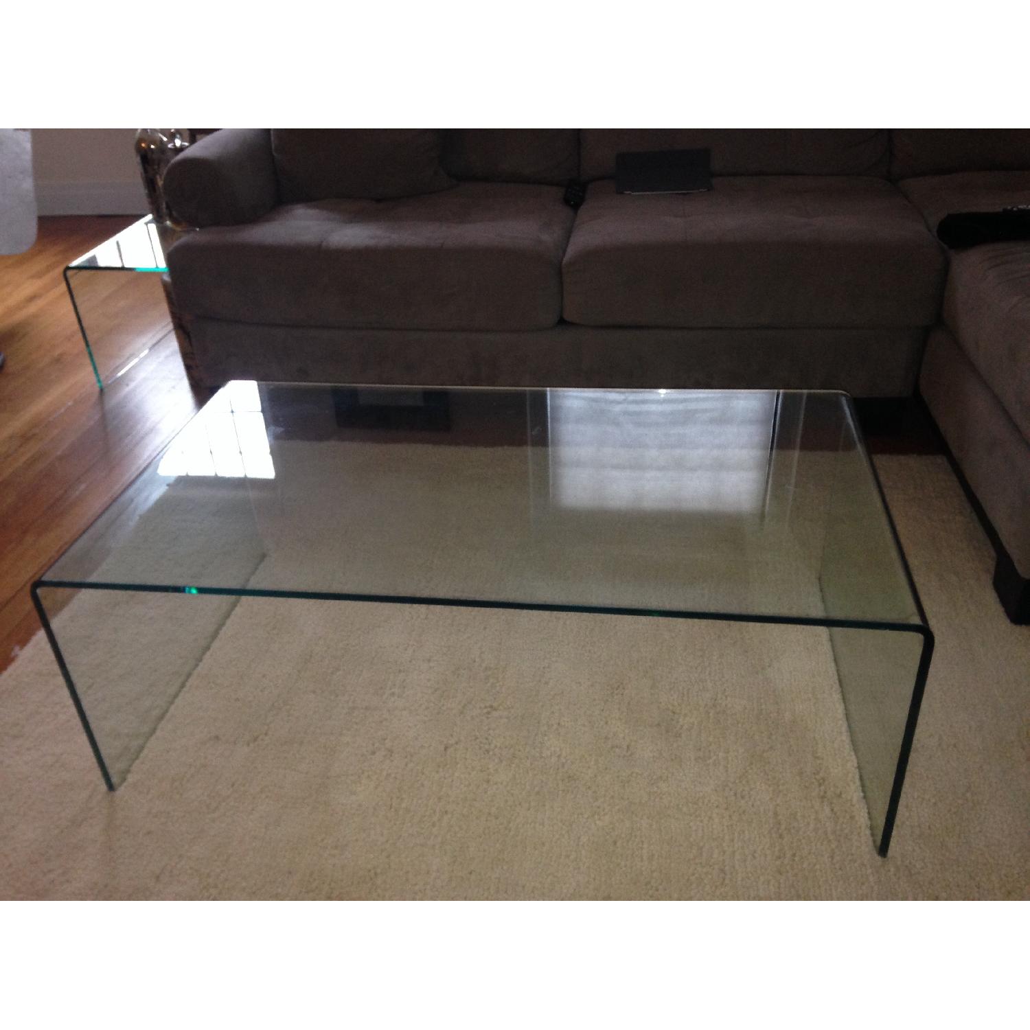 Waterfall Glass Coffee Table - image-2