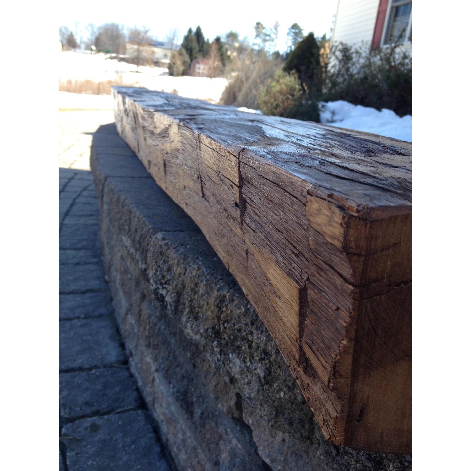 Fireplace Mantle - Antique Reclaimed Wood - image-3