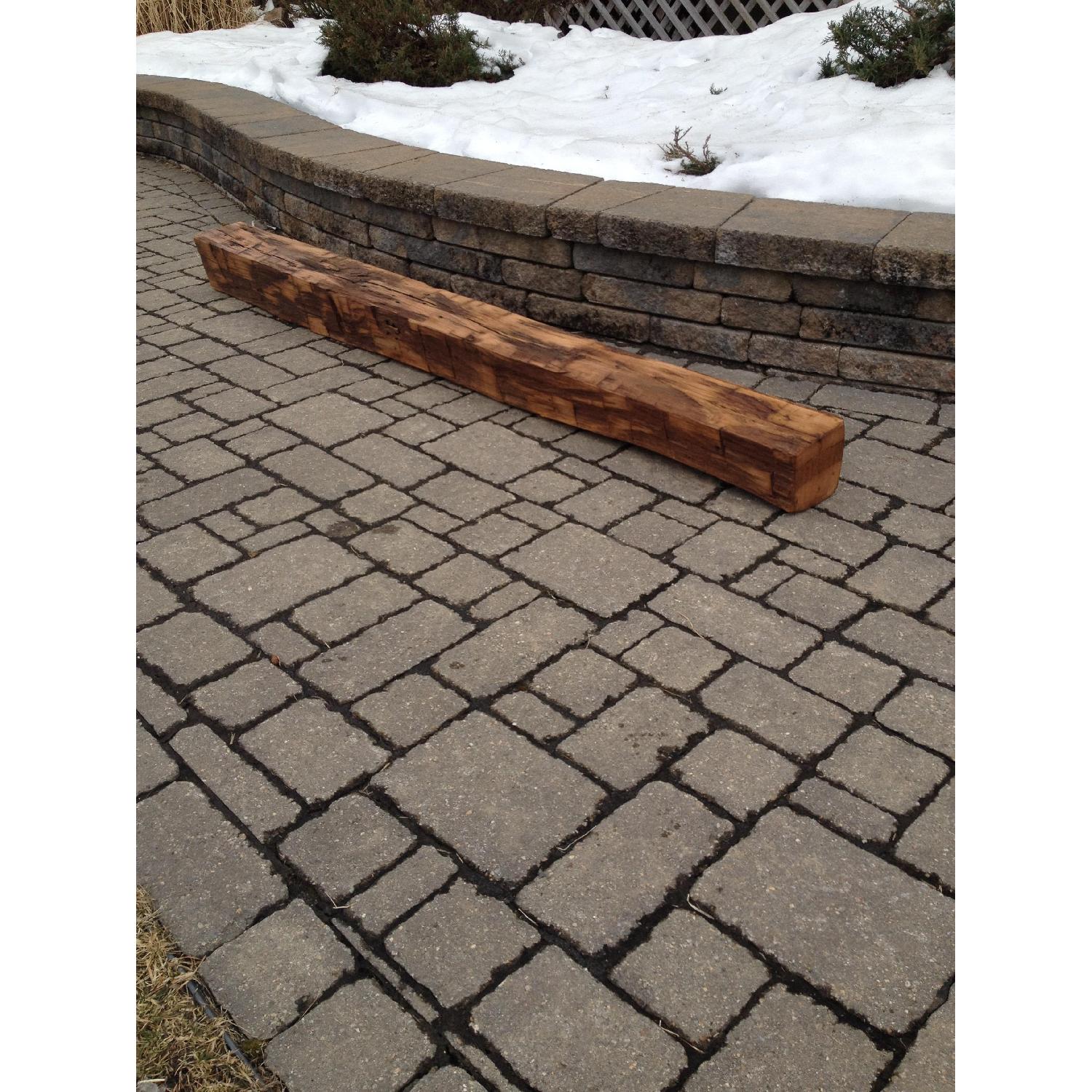 Fireplace Mantle - Antique Reclaimed Wood - image-4