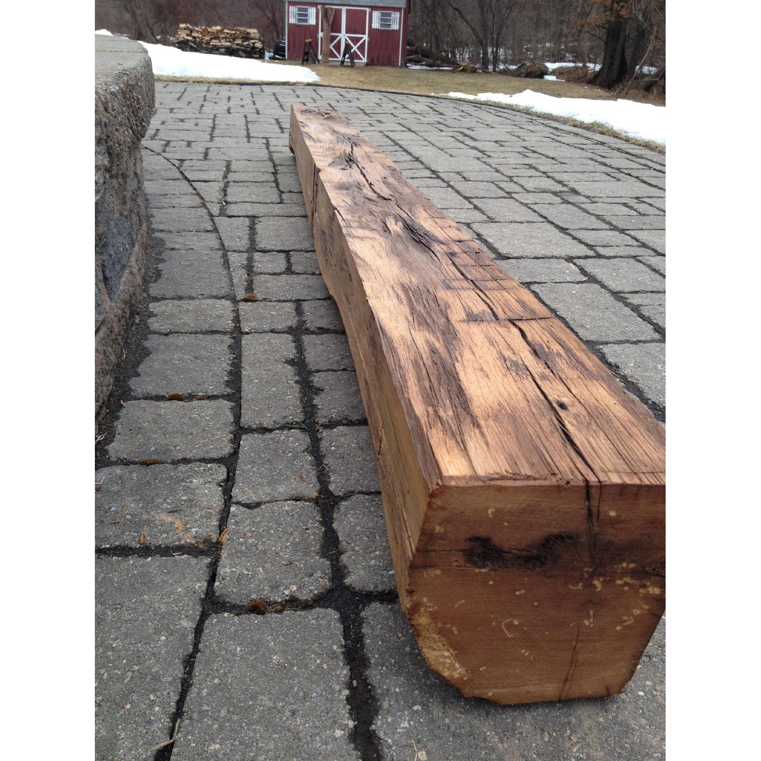 Fireplace Mantle - Antique Reclaimed Wood - image-5