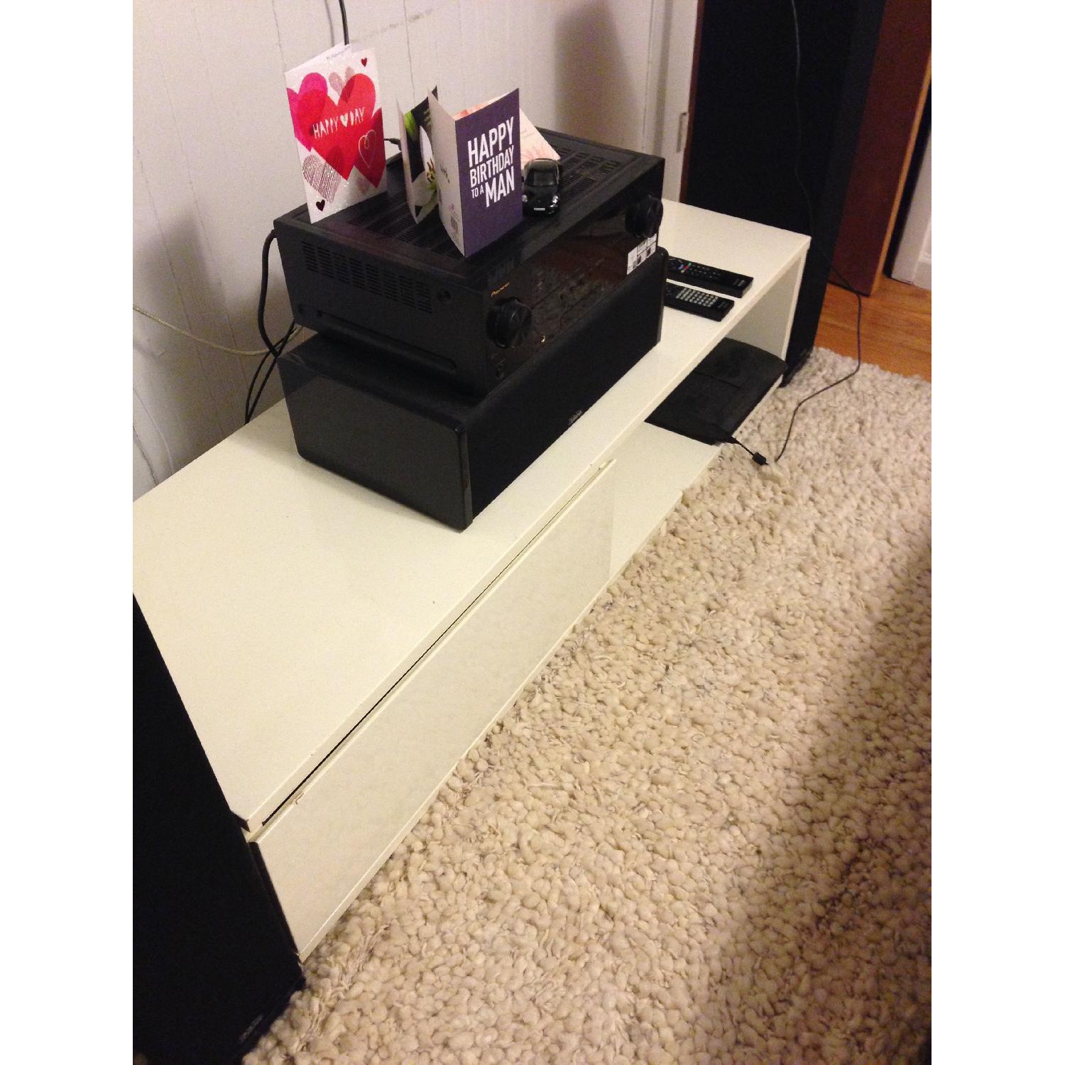 CB2 White TV Console - image-2