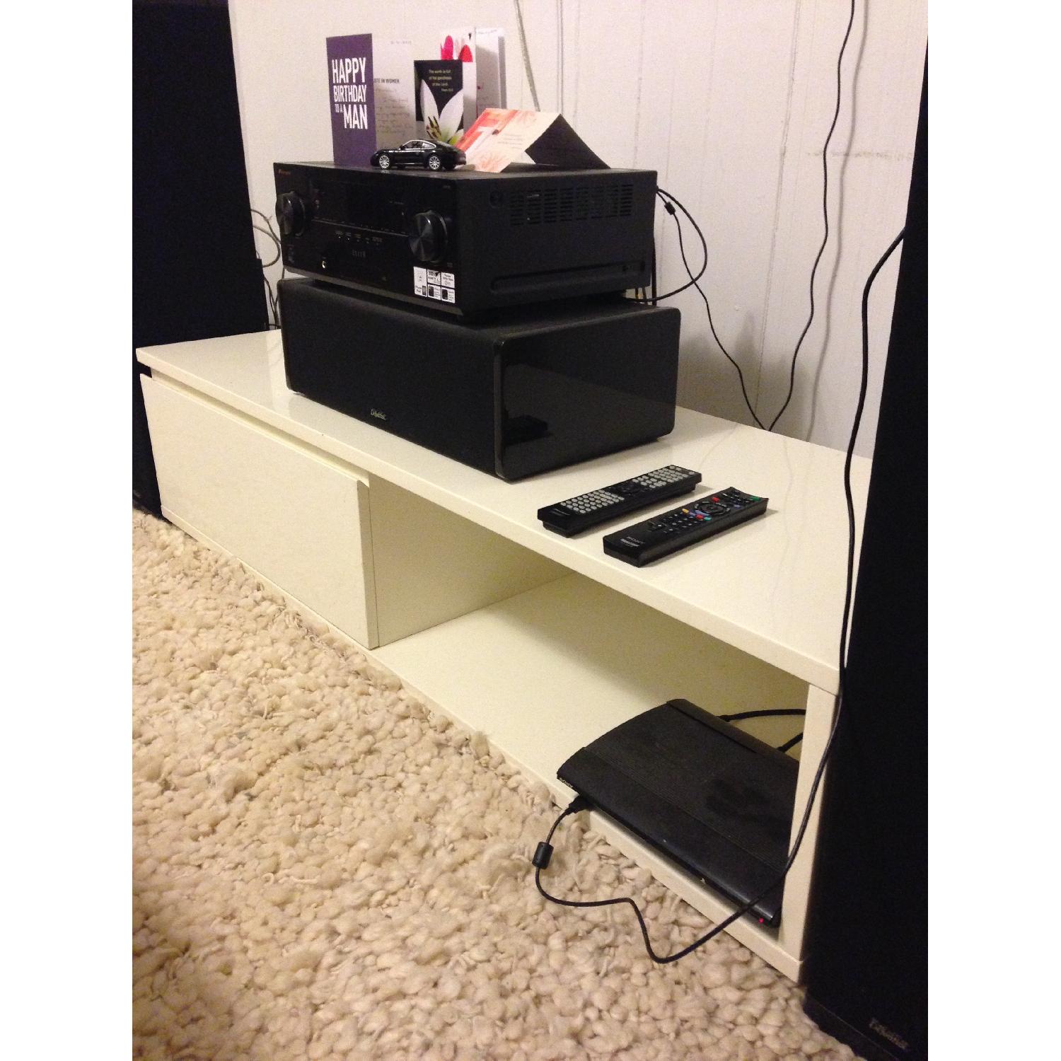 CB2 White TV Console - image-3