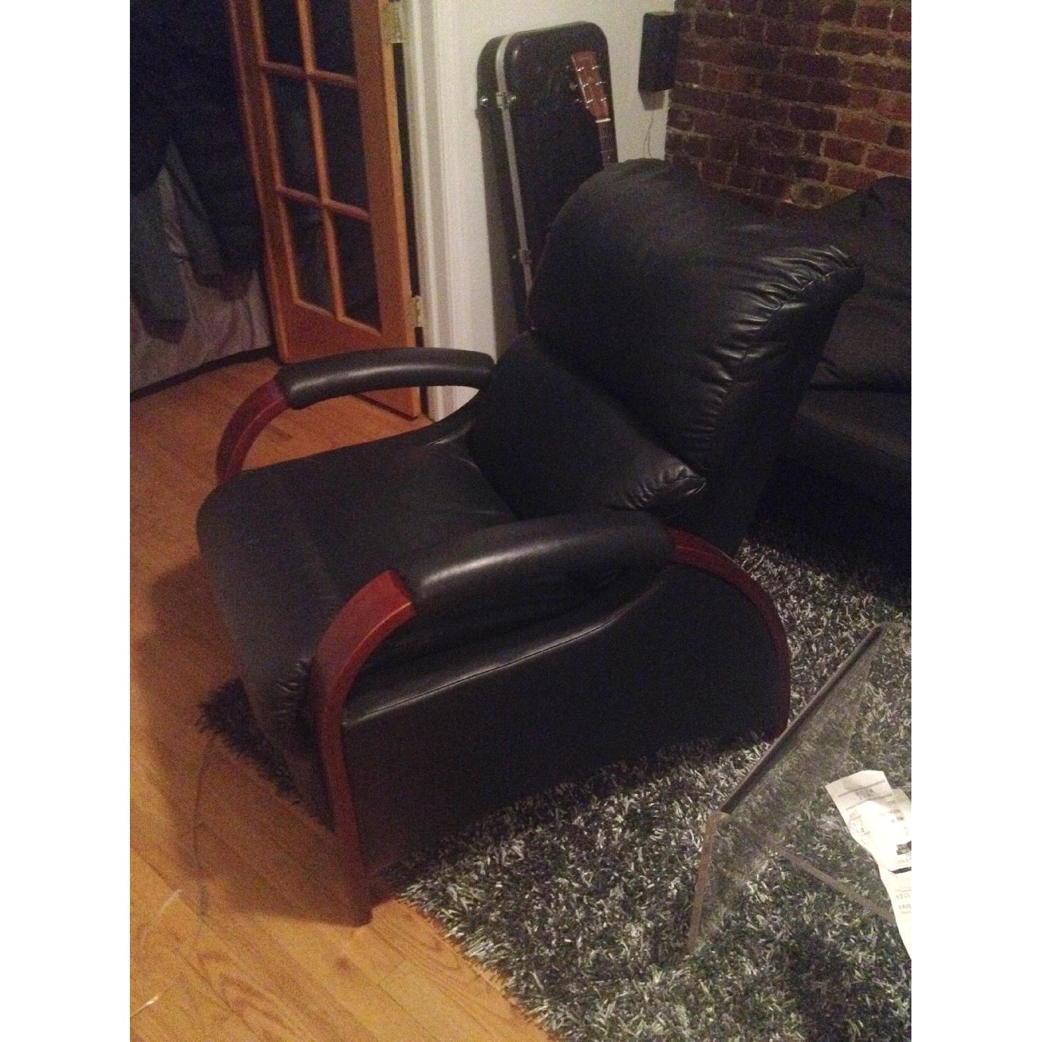 LA-Z-Boy Eva Leather Recliner - image-1