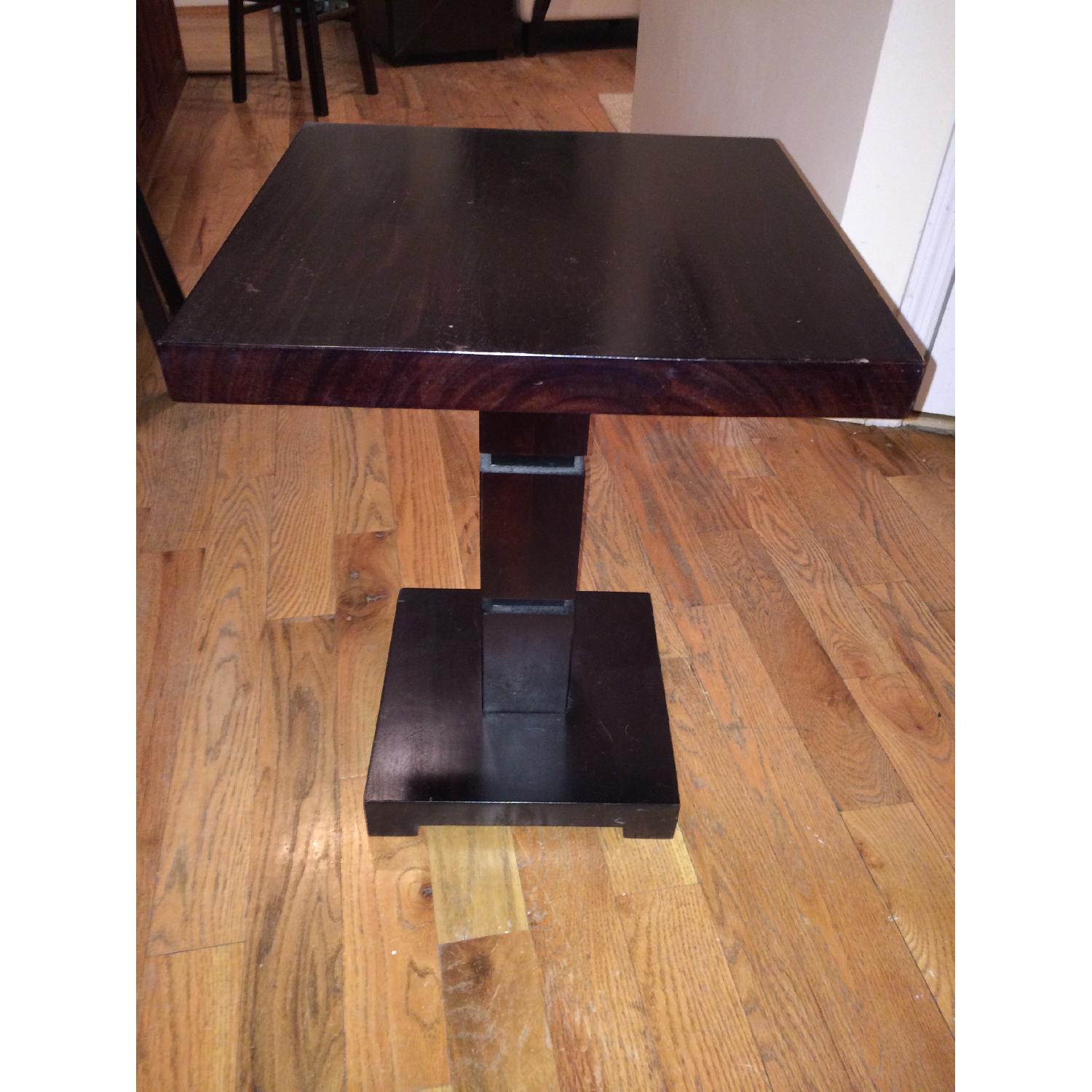 Dark Wood Side Table - image-1