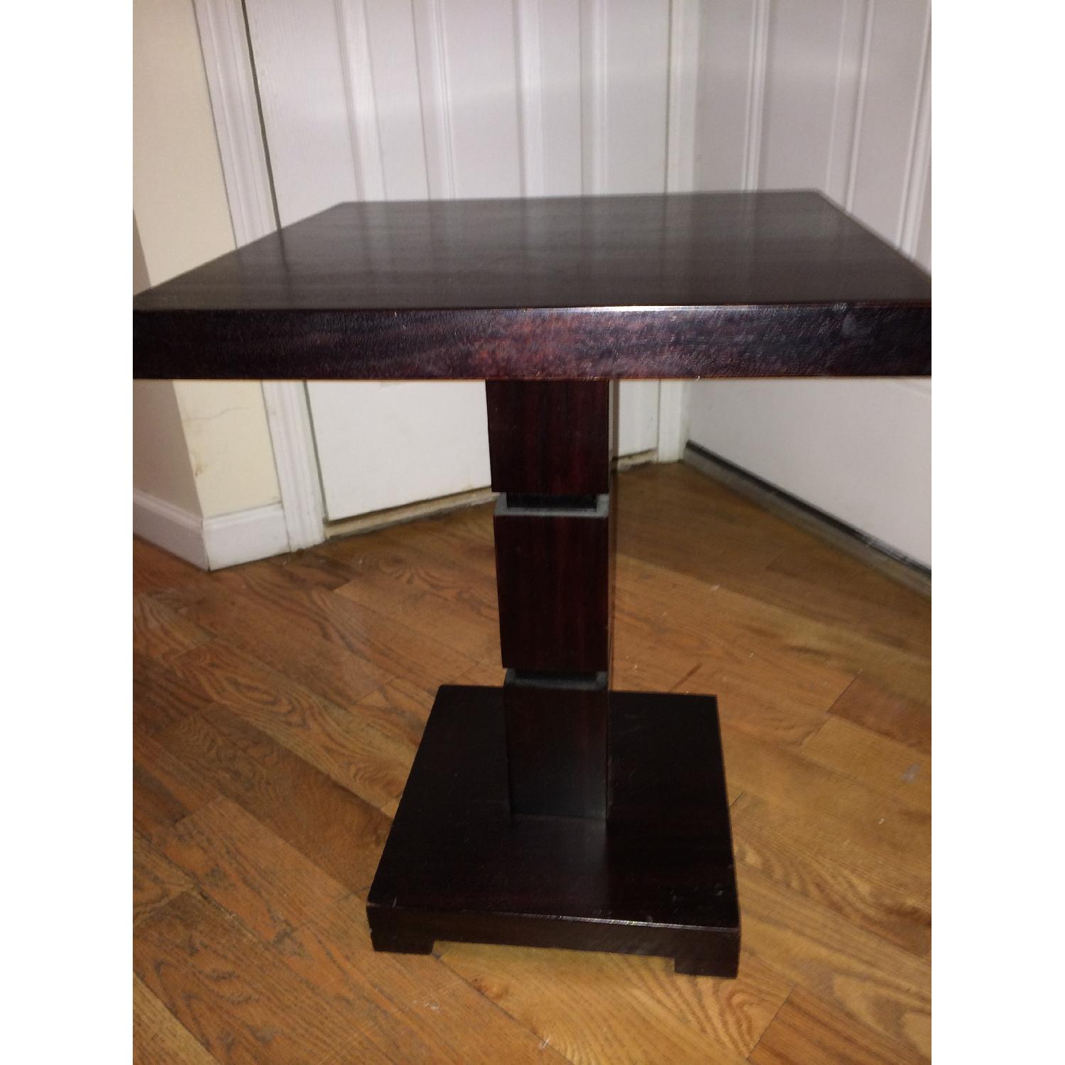 Dark Wood Side Table - image-2