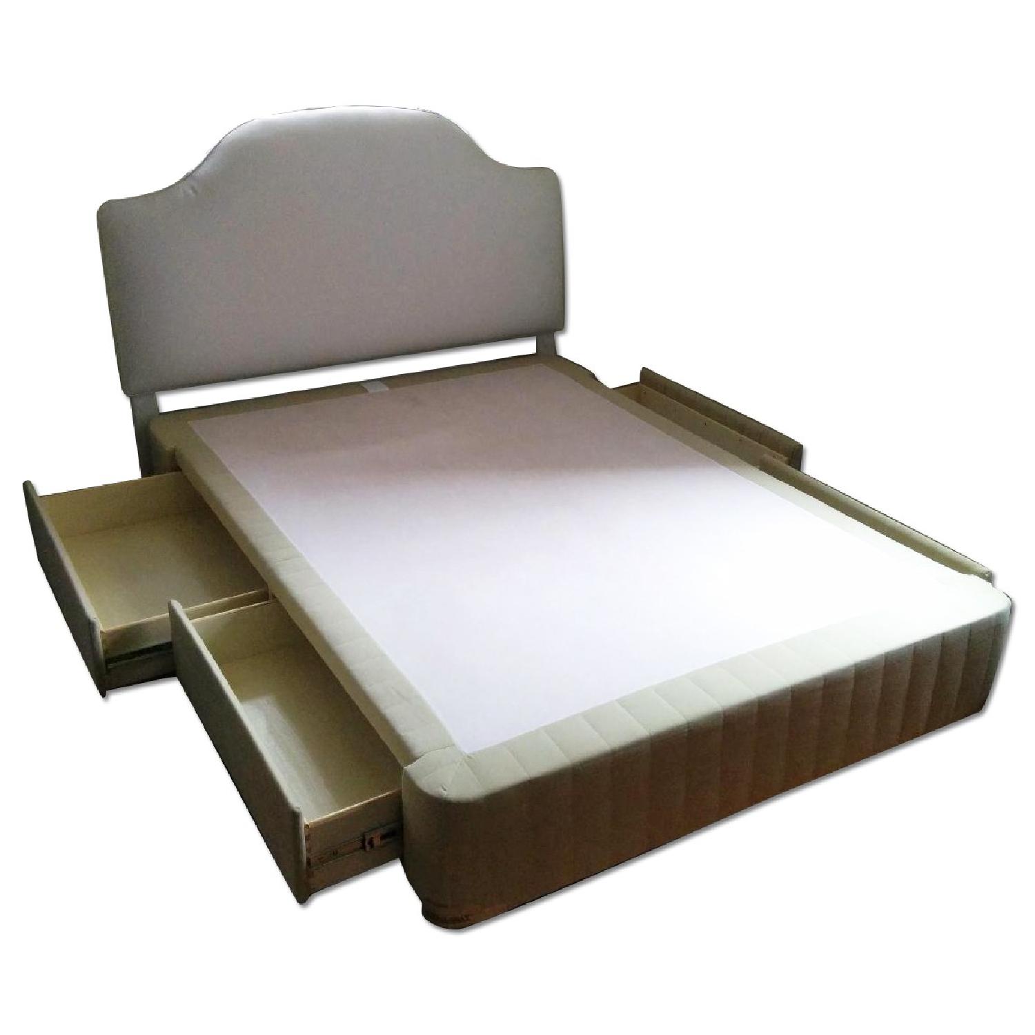 StoAWay FullSize Box Spring with 4 Drawers plus Bed Frame AptDeco