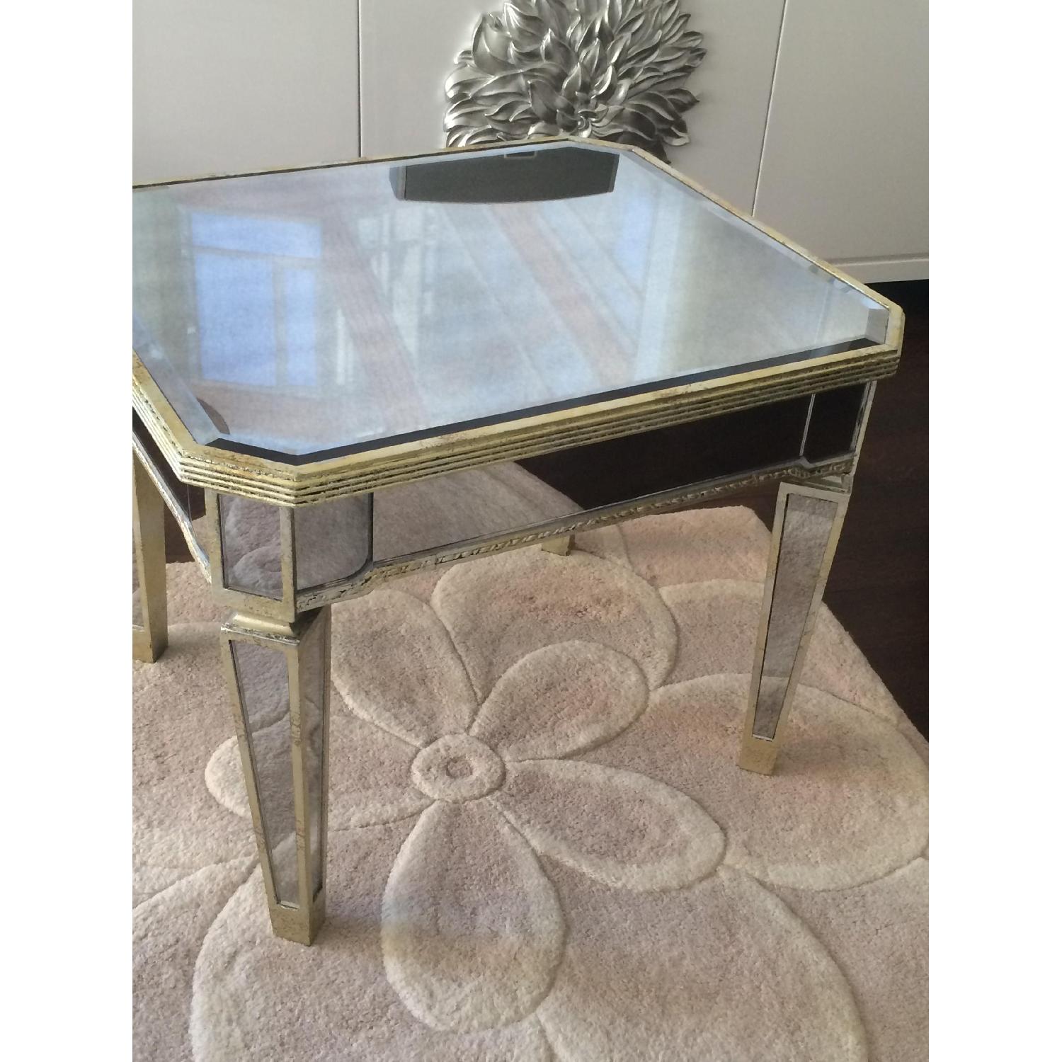 Horchow Mirrored Large Side Table - image-3