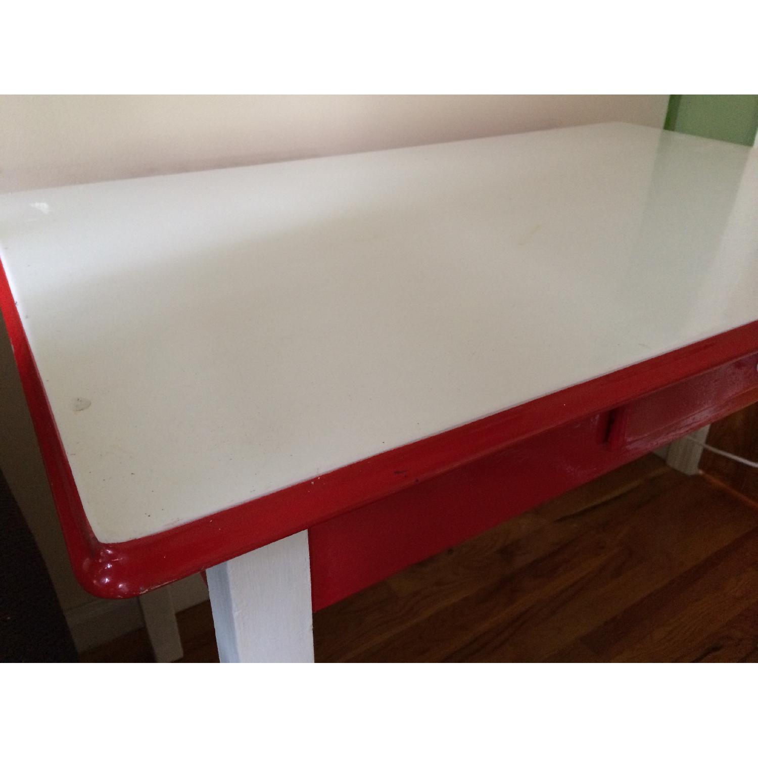 Vintage Enamel-Top Kitchen Table - image-3