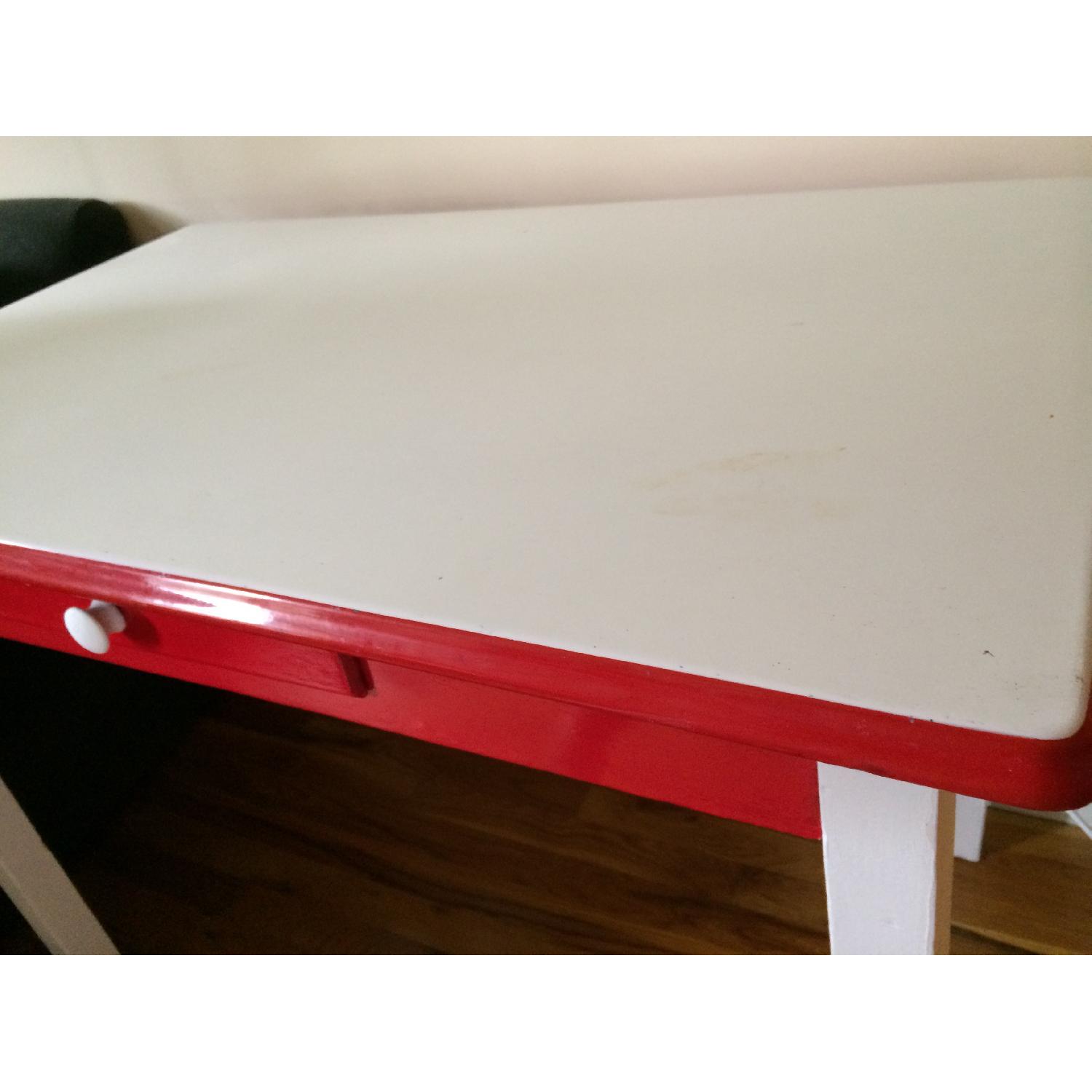 Vintage Enamel-Top Kitchen Table - image-4