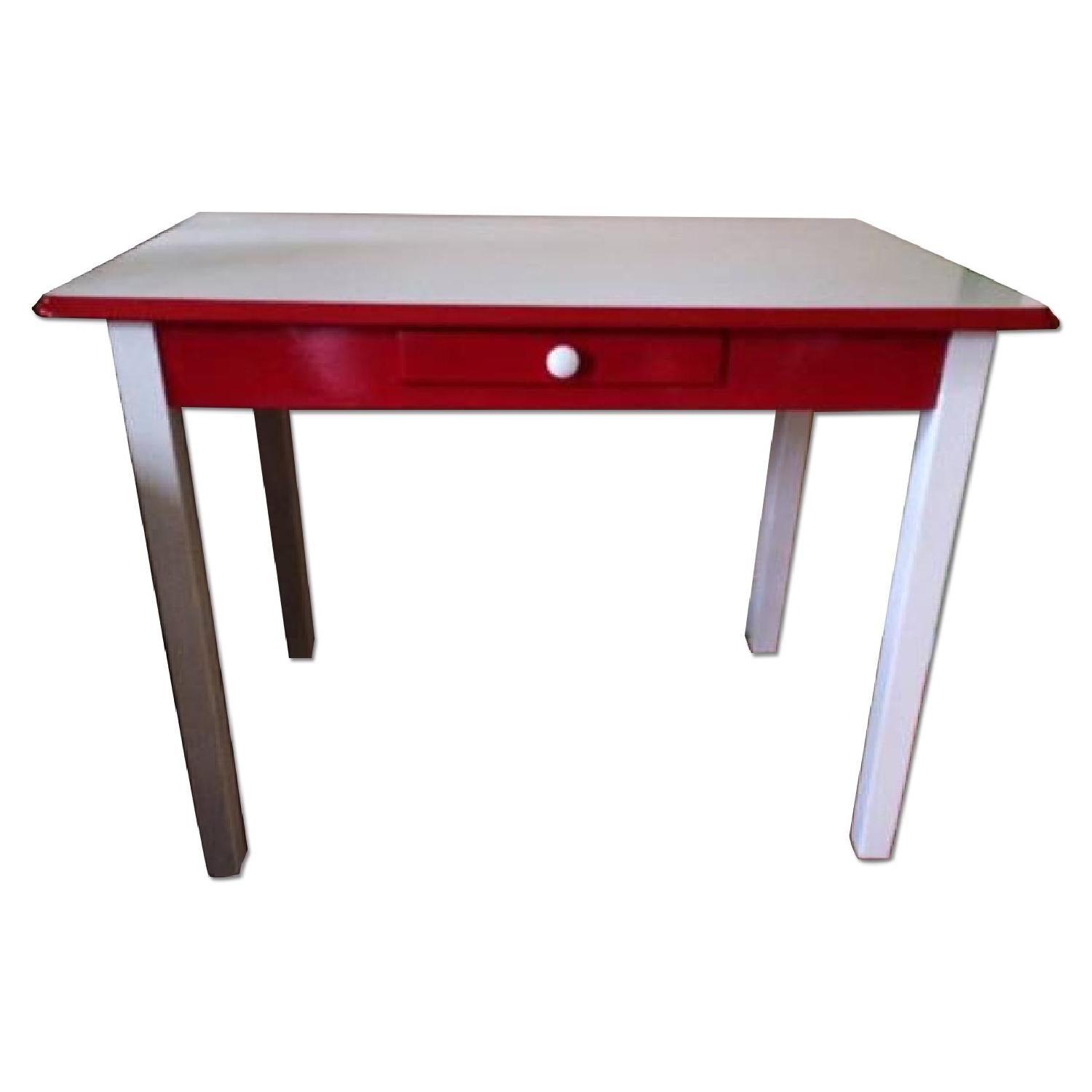 Vintage Enamel-Top Kitchen Table