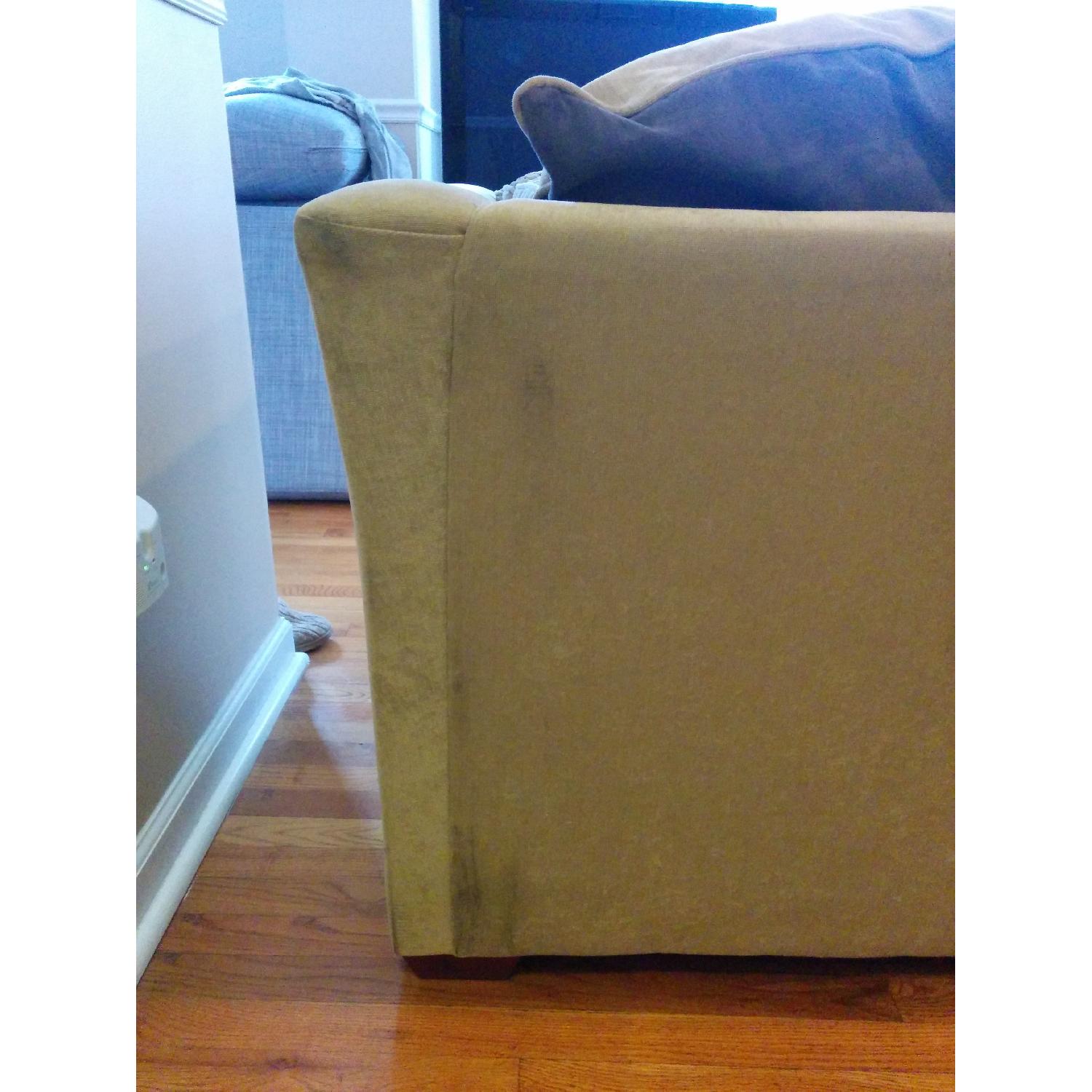 Light Green Microfiber Couch - image-5